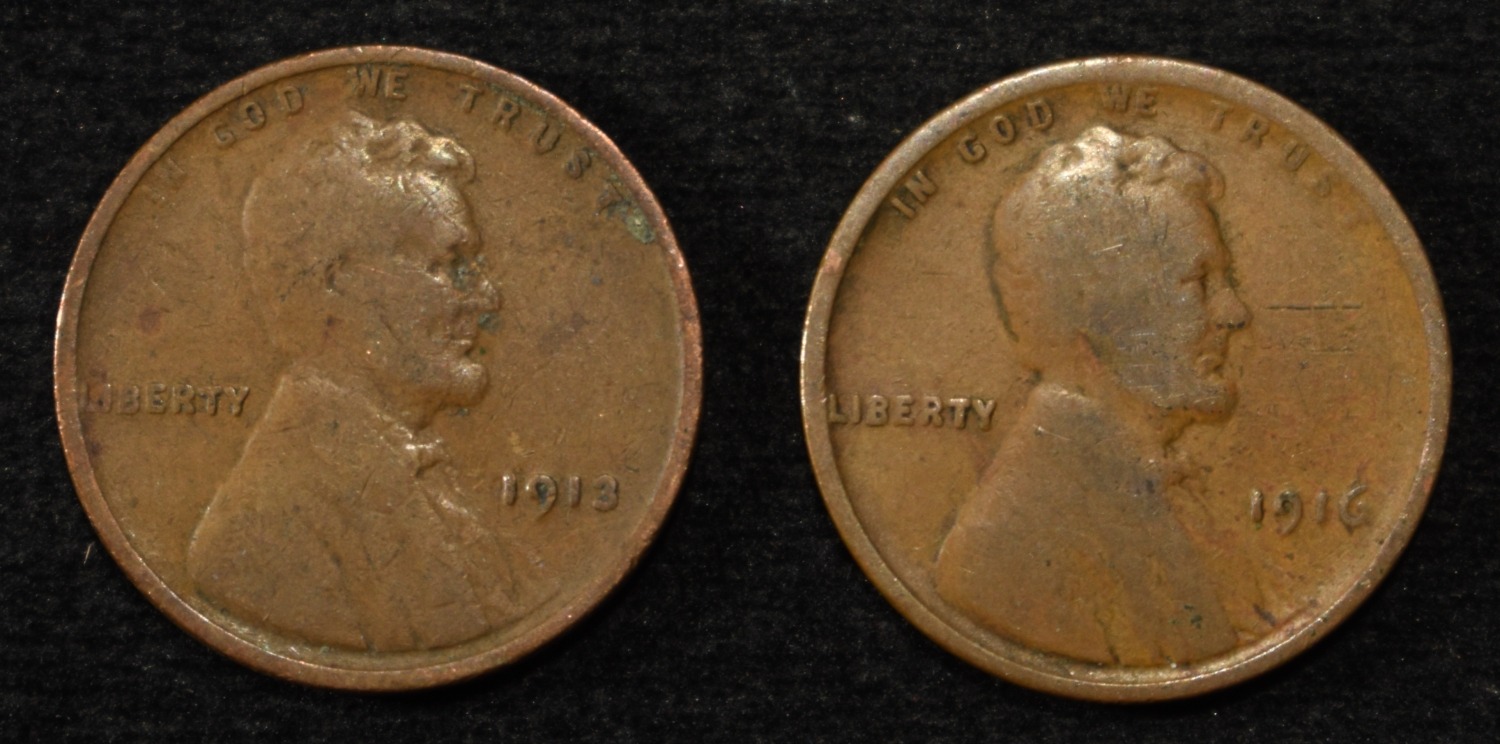 (102) WHEAT CENTS FROM THE TEENS
