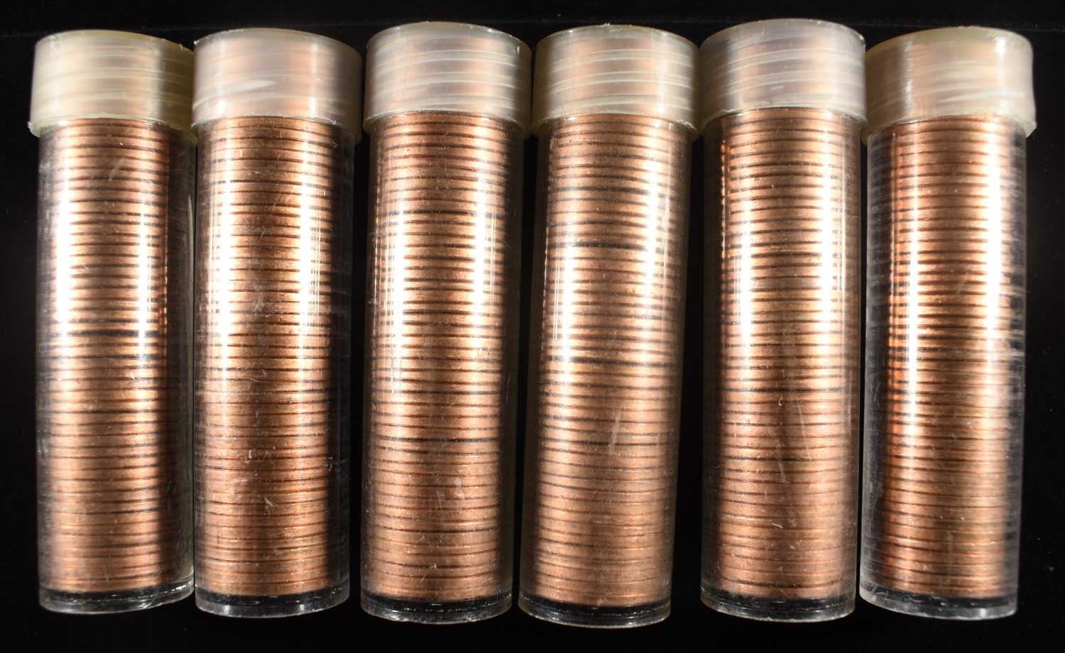 (6) 1968-S MEMORIAL CENT ROLLS