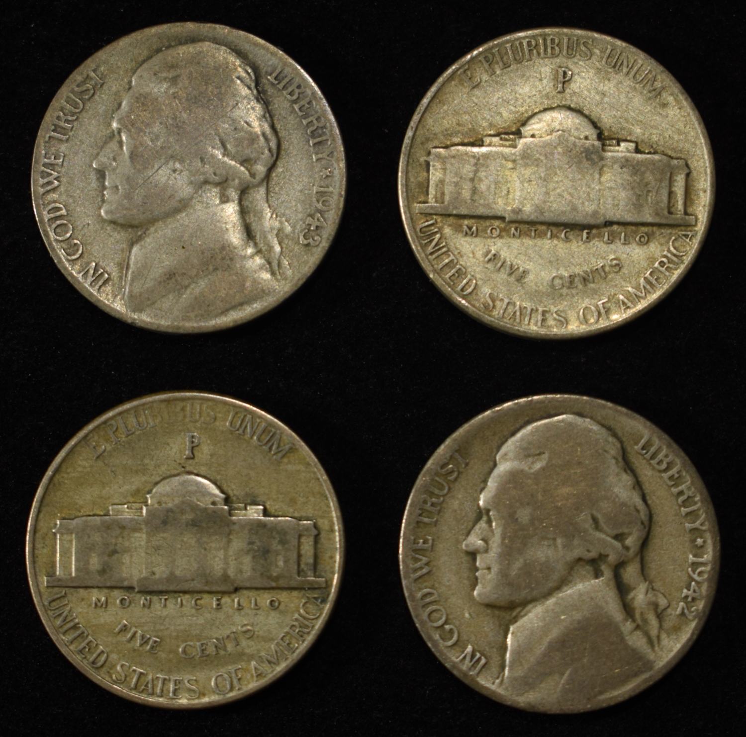 (50) JEFFERSON WAR NICKELS
