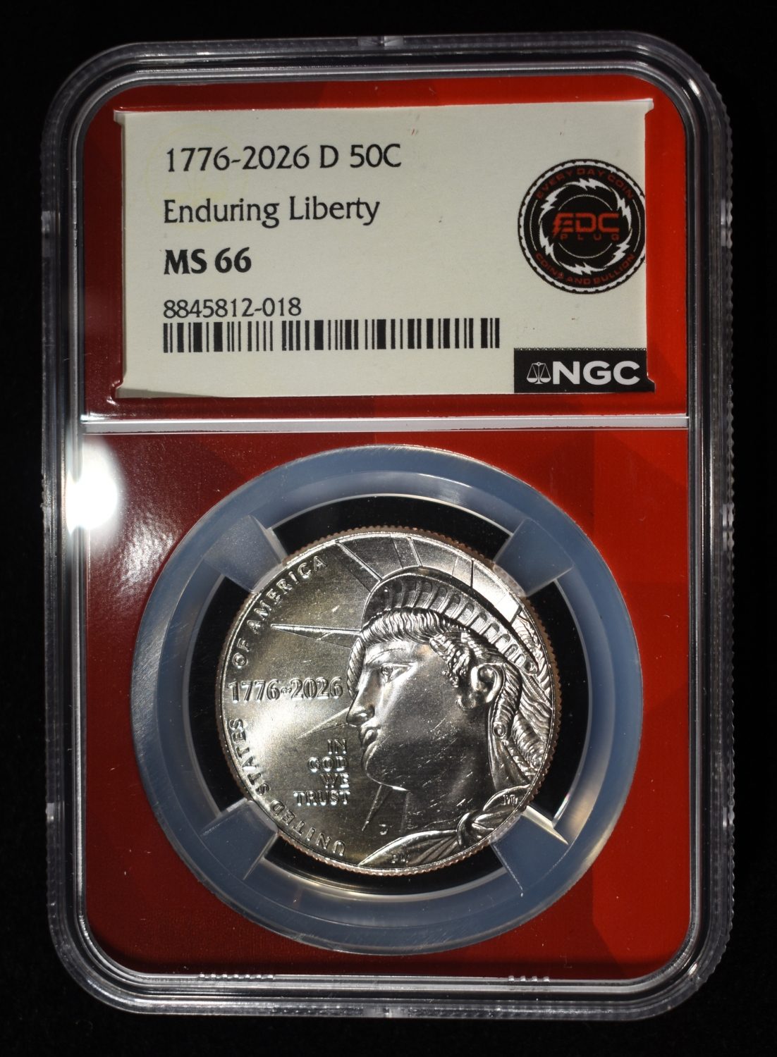 1776-2026-D 50C ENDURING LIBERTY NGC MS66