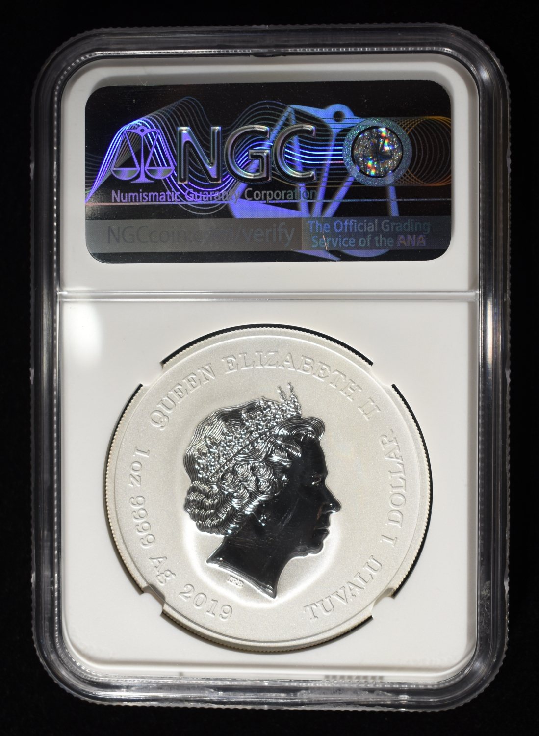 2019 TUVALU SILVER HULK NGC MS-70