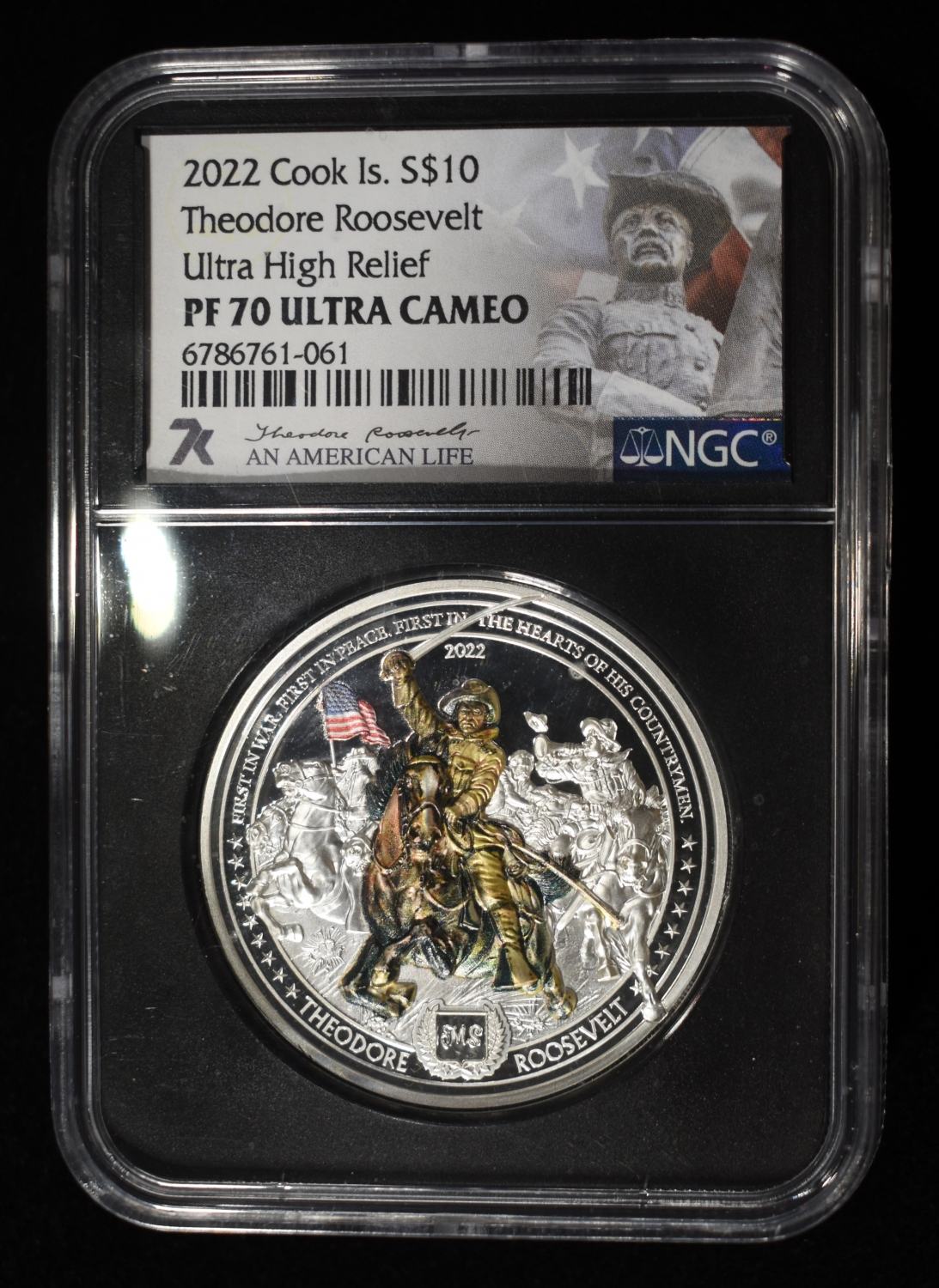 2022 COOK ISLANDS ROOSEVELT NGC PF-70 UCAM