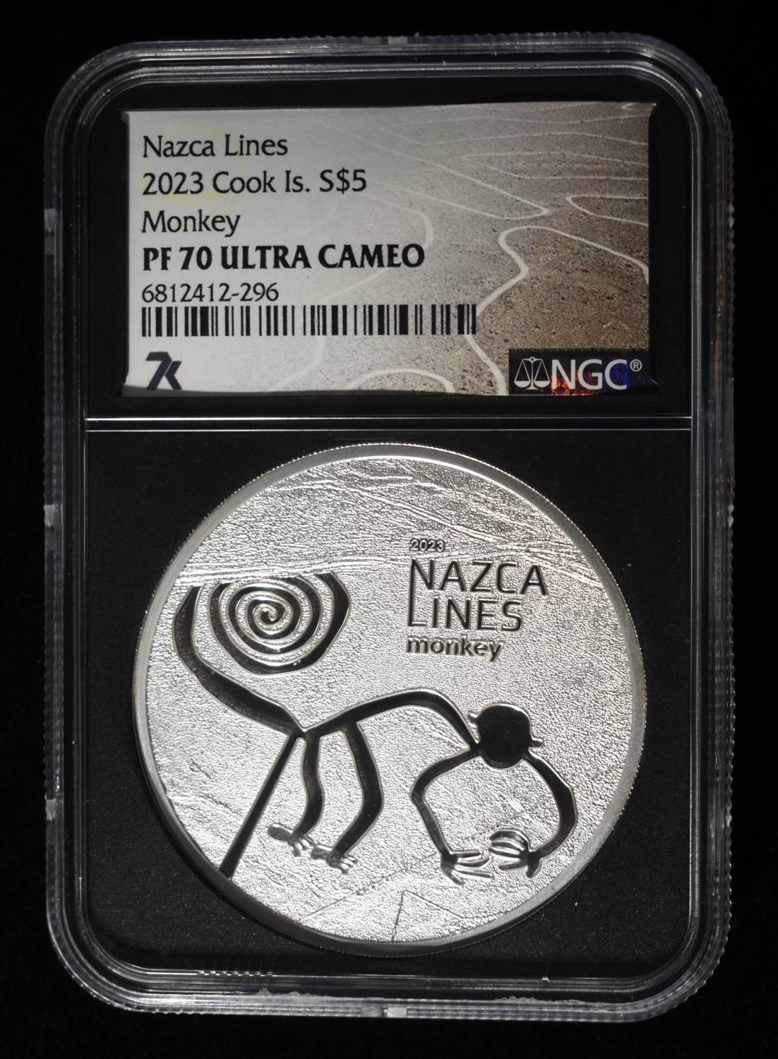 2023 COOK IS. NAZCA LINES MONKEY NGC PF-70 UCAM
