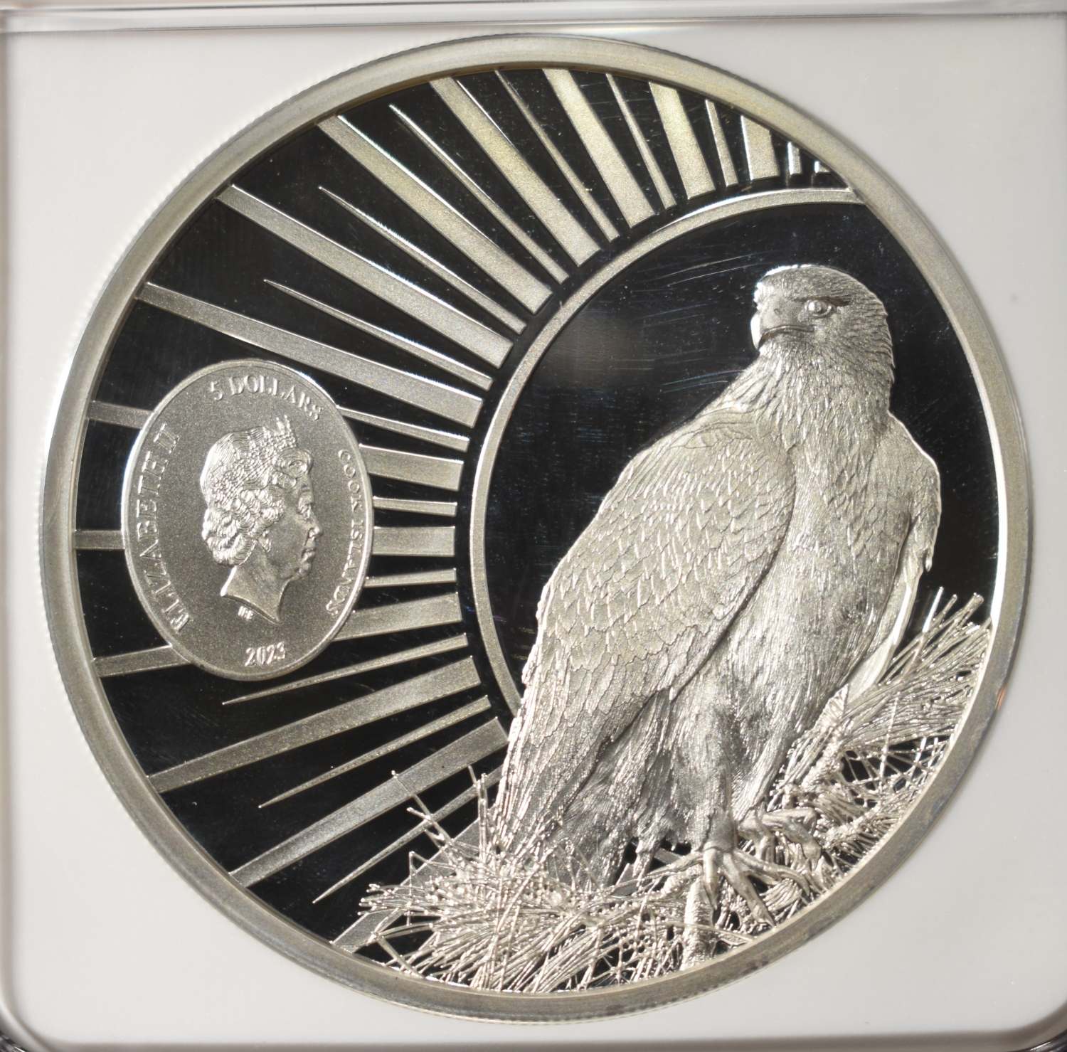 2023 COOK IS. SILVER BARN OWL NGC PF-70 UCAM