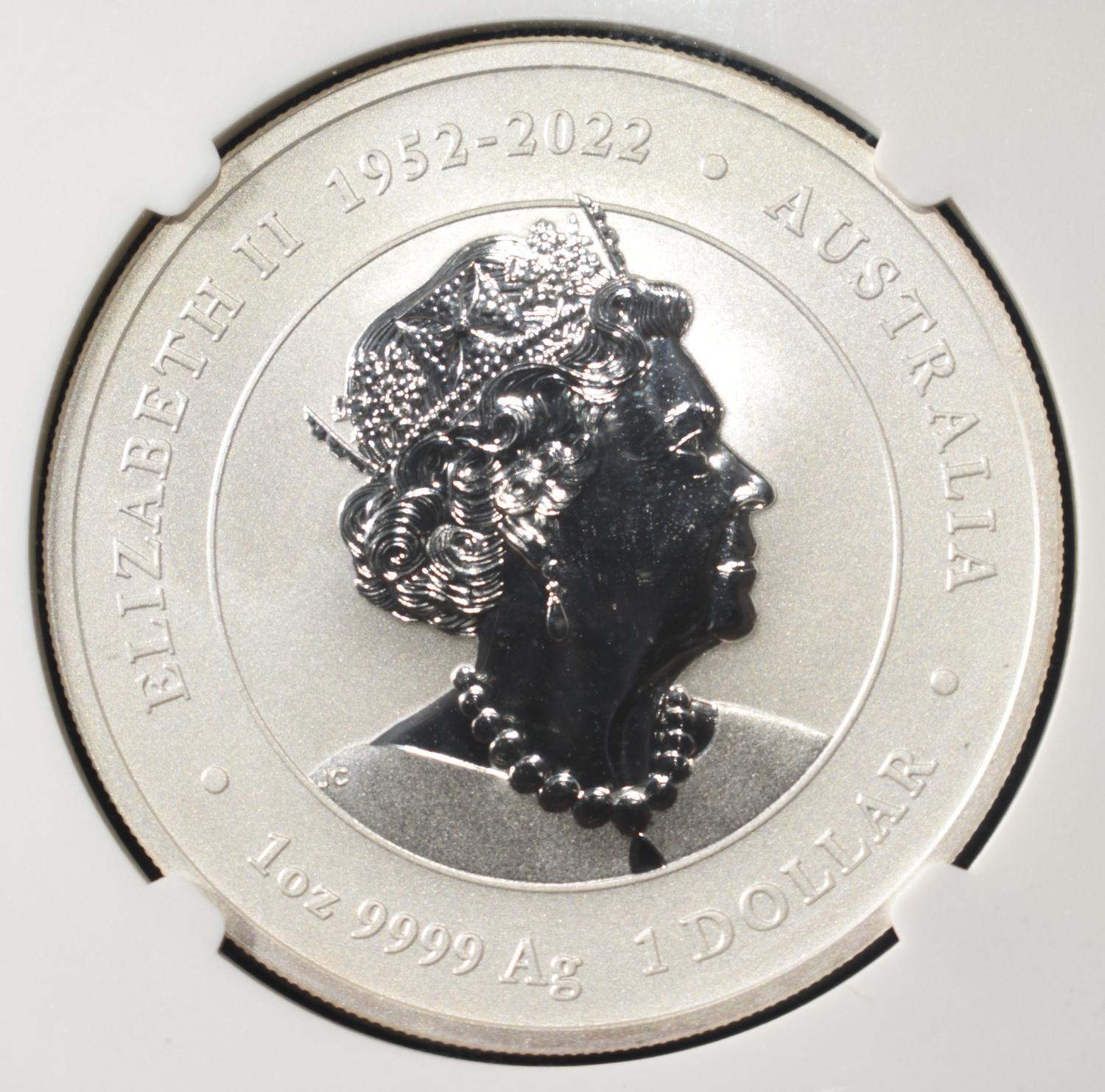 2024 $1 AUS YEAR OF THE DRAGON NGC MS70