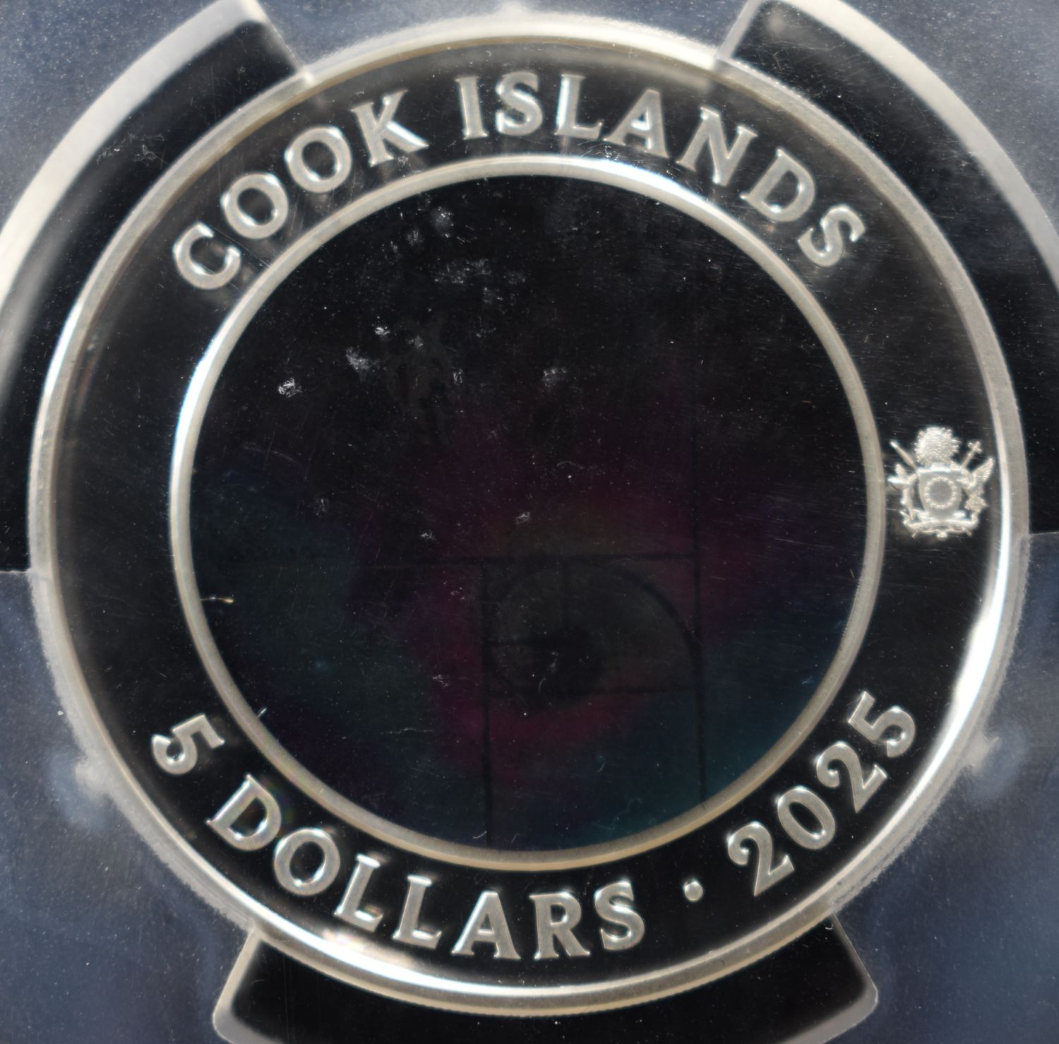 2025 COOK ISLANDS COLORIZED GLASS & SILVER PCGS 70