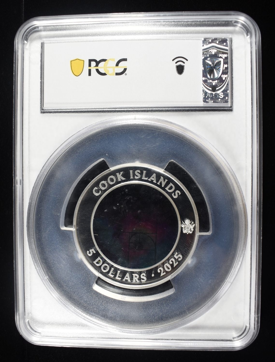 2025 COOK ISLANDS COLORIZED GLASS & SILVER PCGS 70