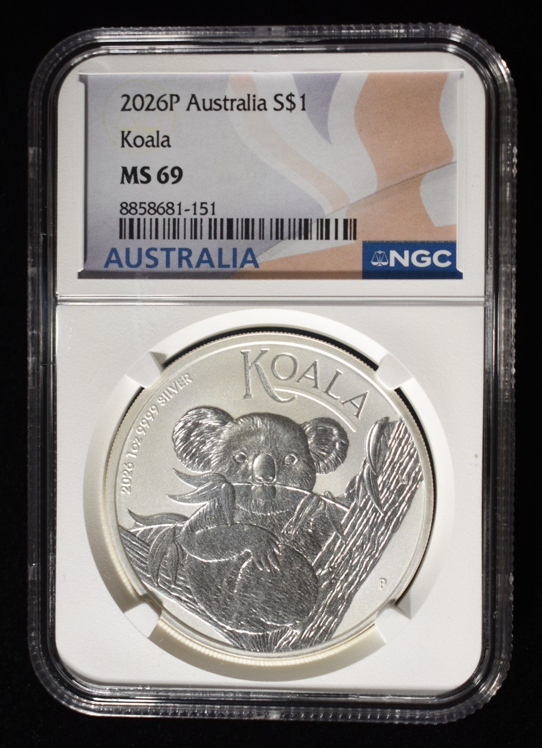 2026-P AUSTRALIA SILVER KOALA NGC MS-69