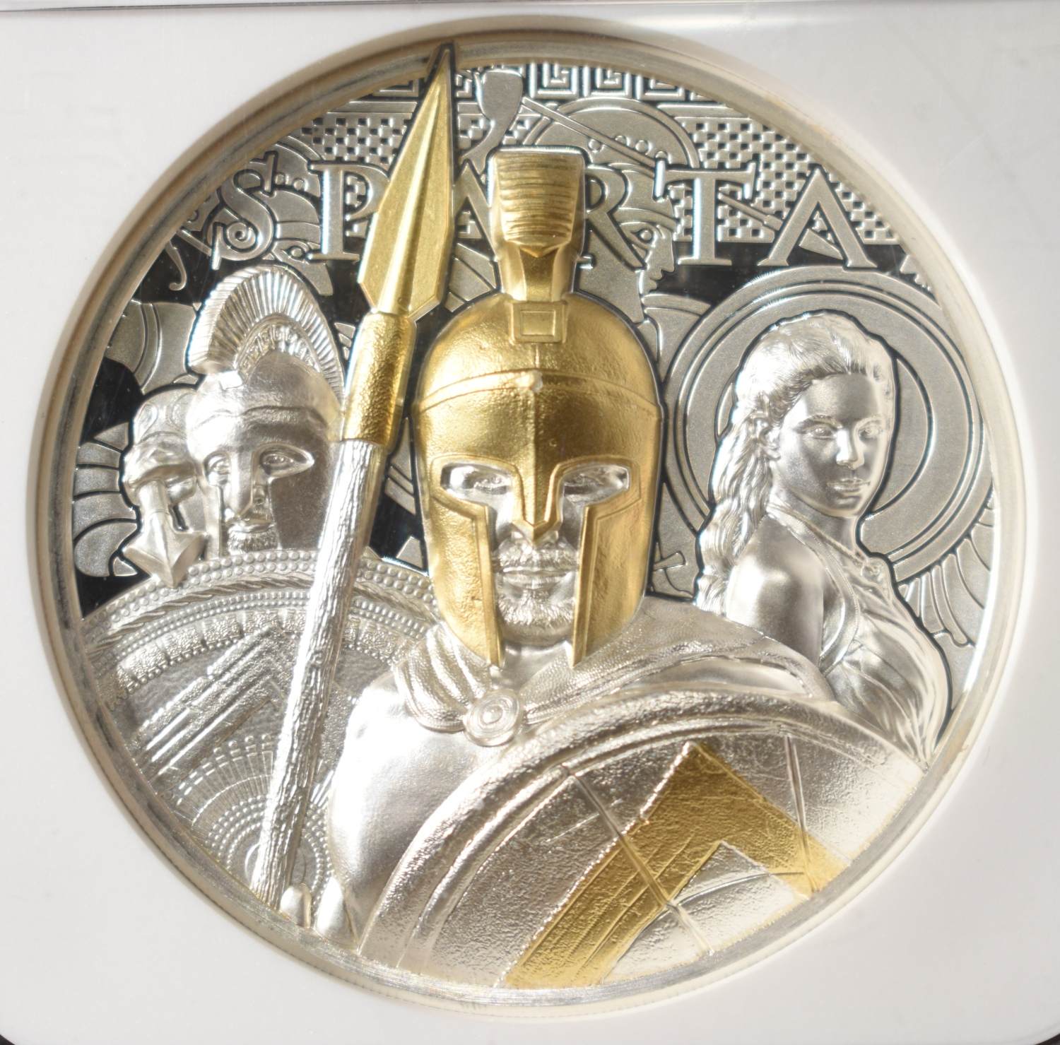 2023 COOK IS. SPARTA HIGH RELIEF NGC PF-70 UCAM