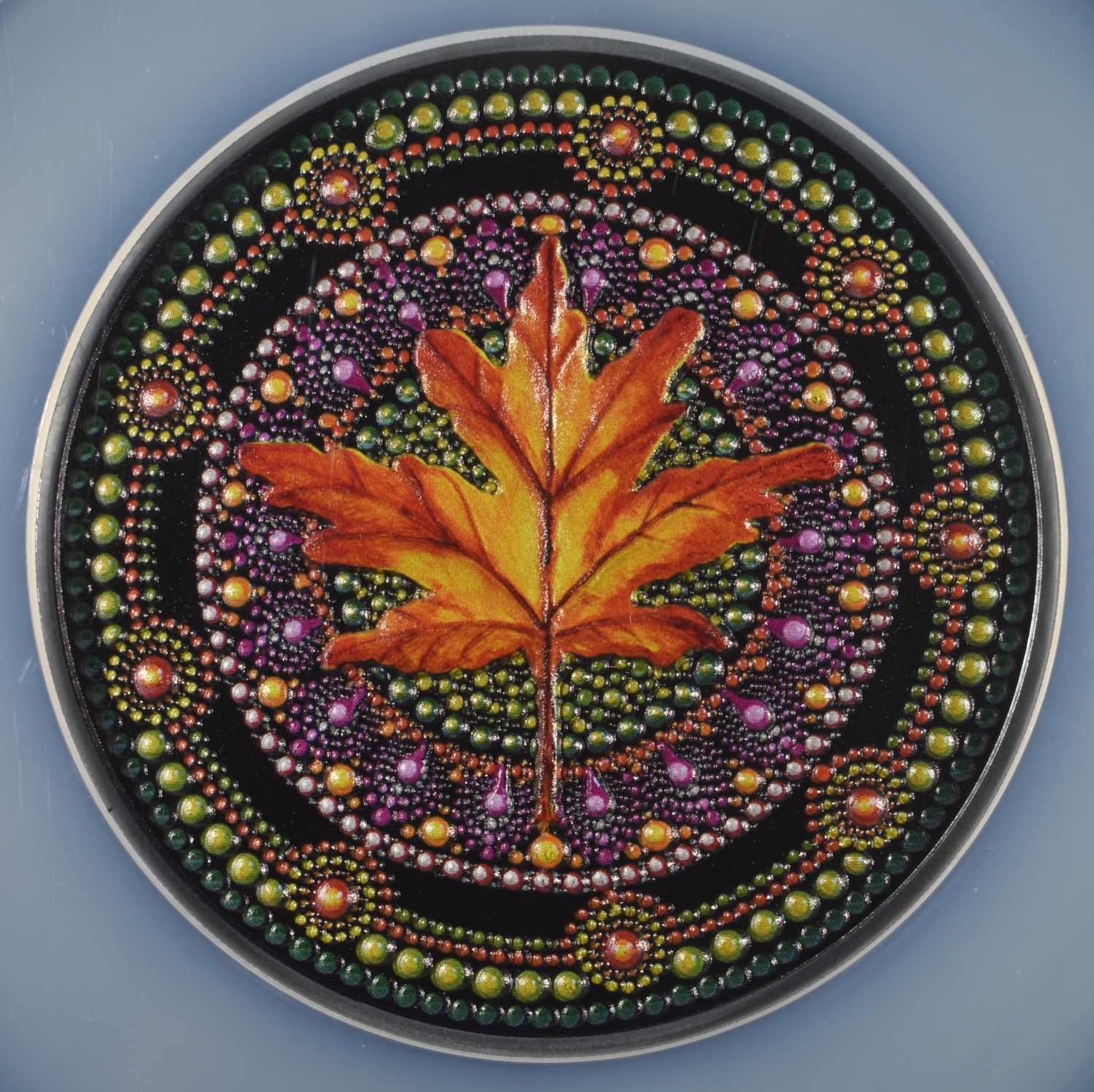 2023 $20 PALAU AUTUMN FLOWER DOT ART NGC PF70
