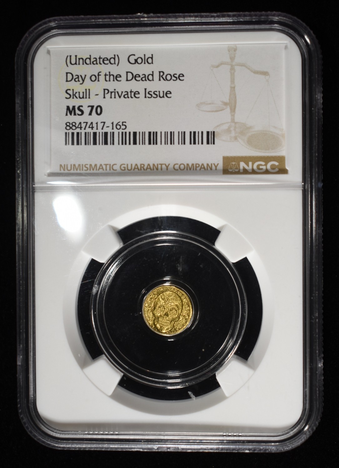 DAY OF THE DEAD 1/200TH OZ GOLD NGC MS-70