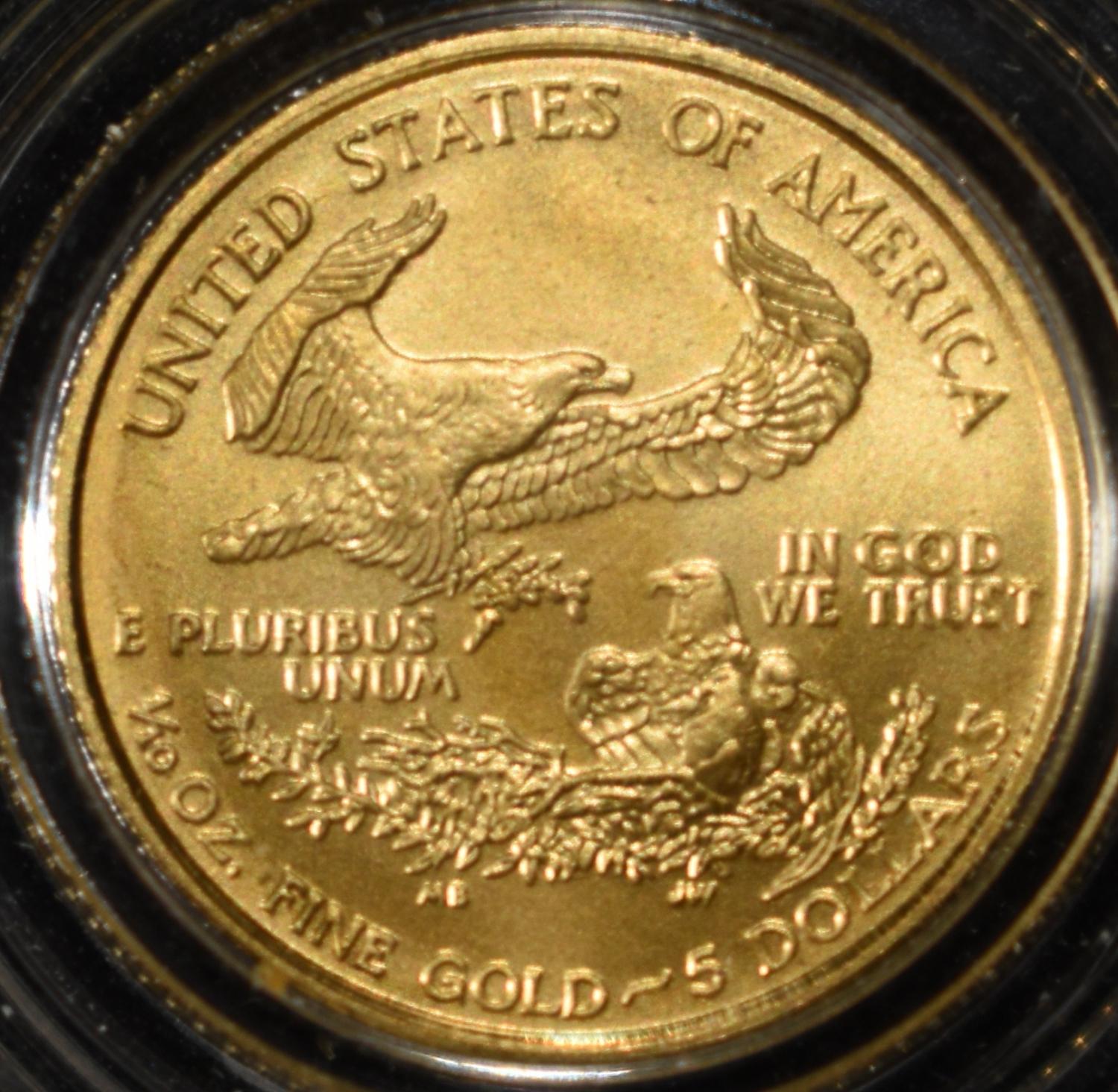 2007 1/10 OZ $5 GOLD LIBERTY