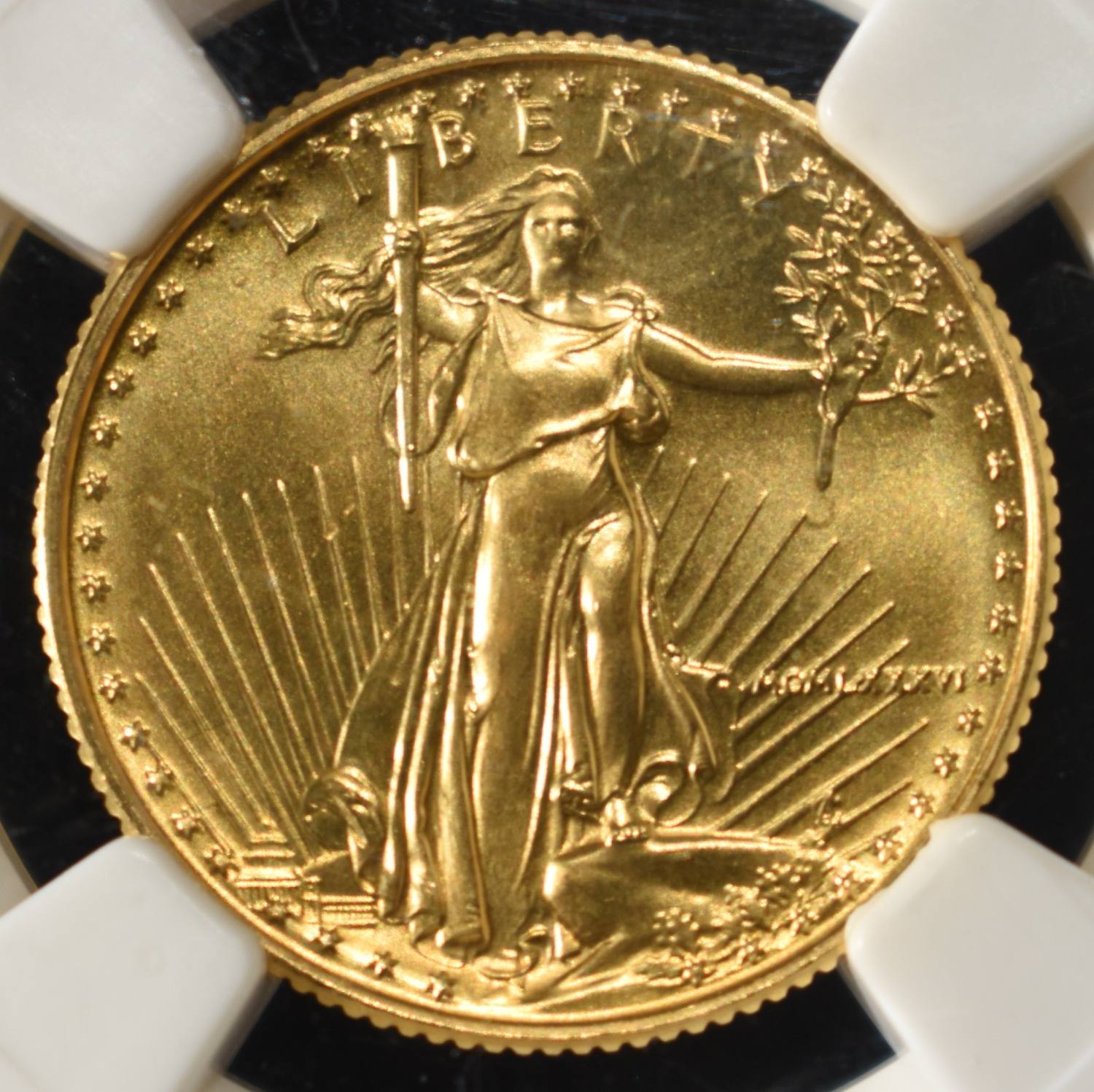 1986 1/4 OZ $10 GOLD EAGLE NGC MS-69