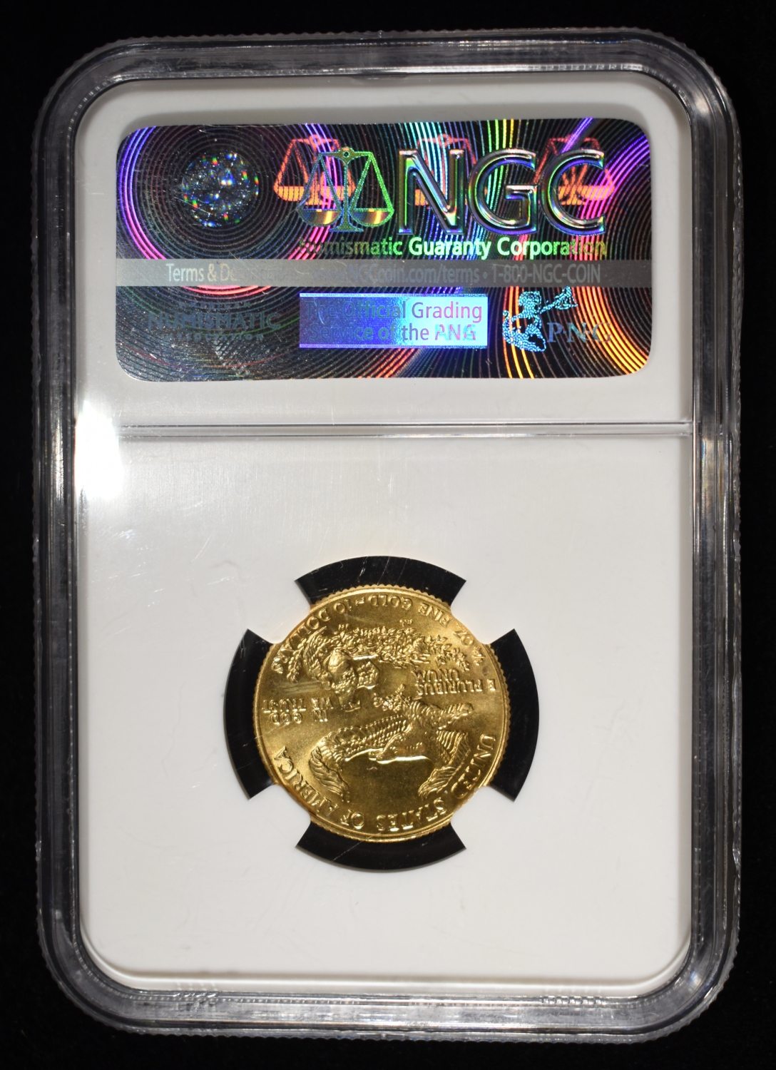 1986 1/4 OZ $10 GOLD EAGLE NGC MS-69