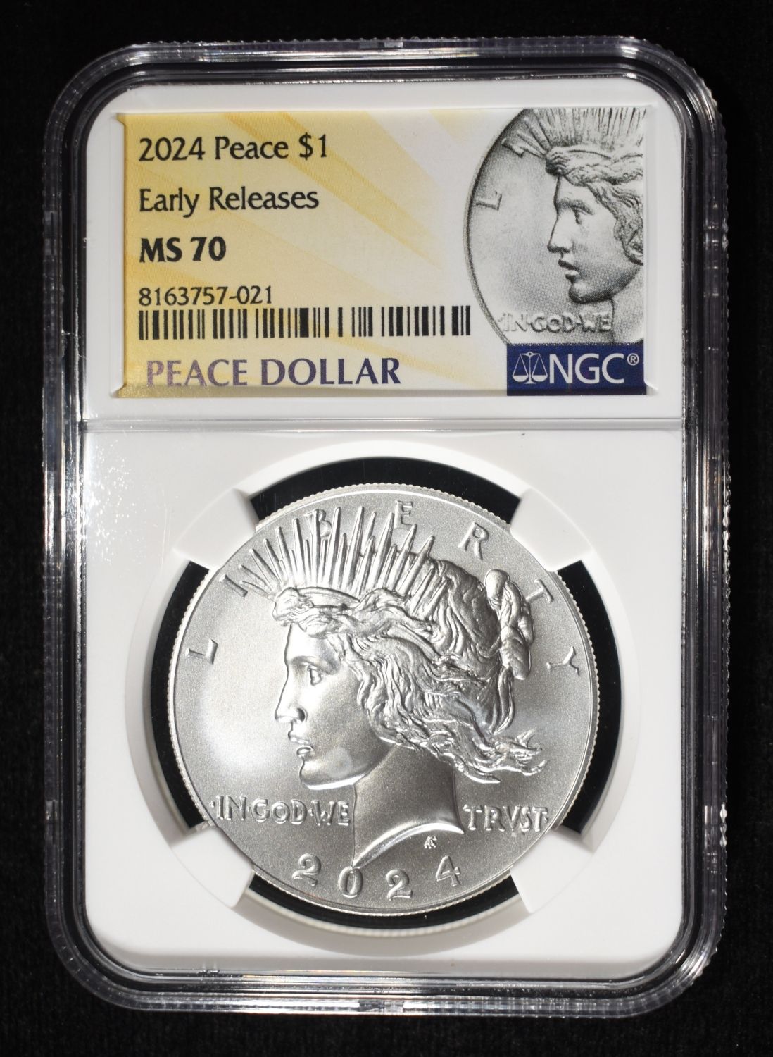 2024 PEACE DOLLAR NGC MS70 EARLY RELEASES