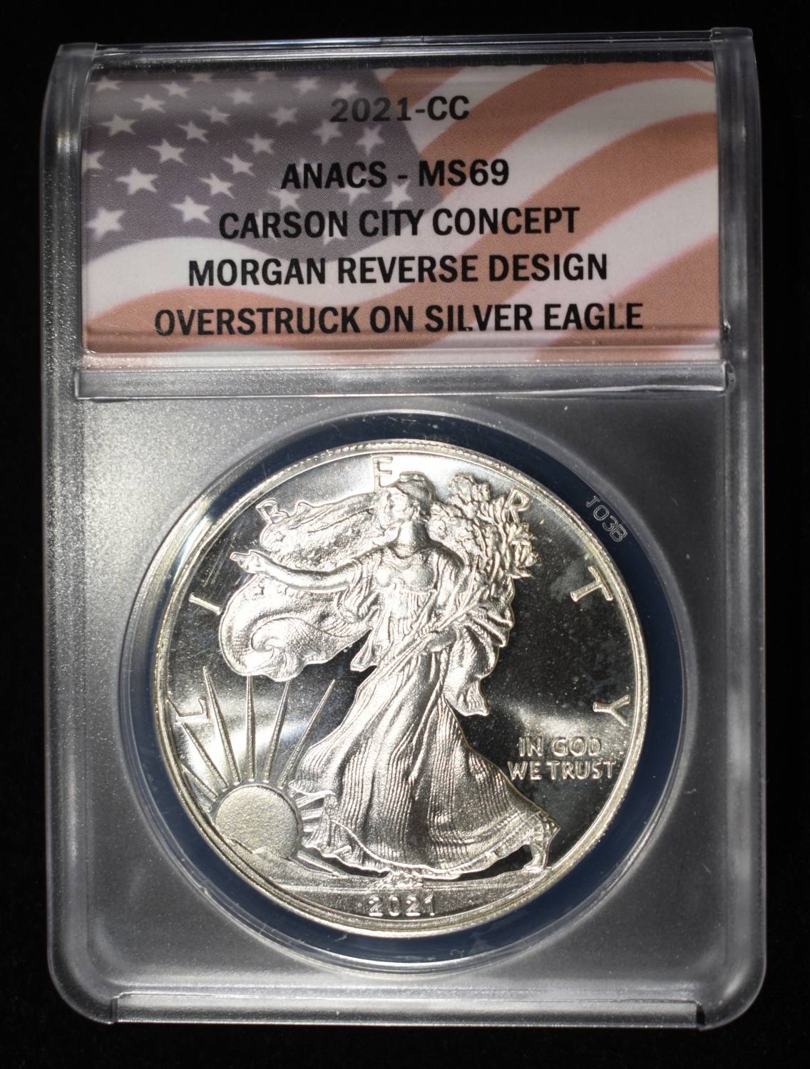 2021-CC CONCEPT DOLLAR 1 OZ .999 ANACS MS69