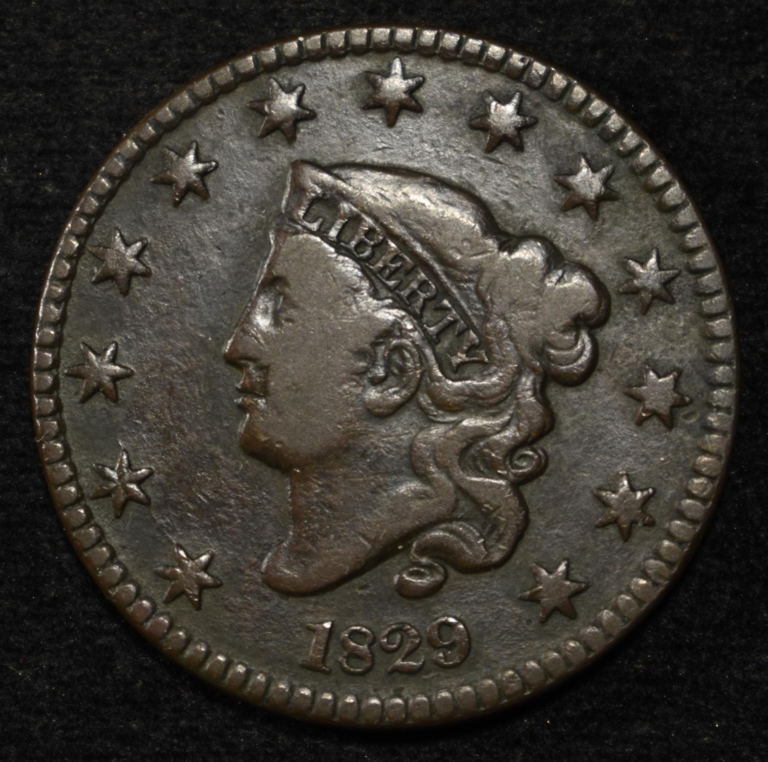 1829 LARGE CENT FINE