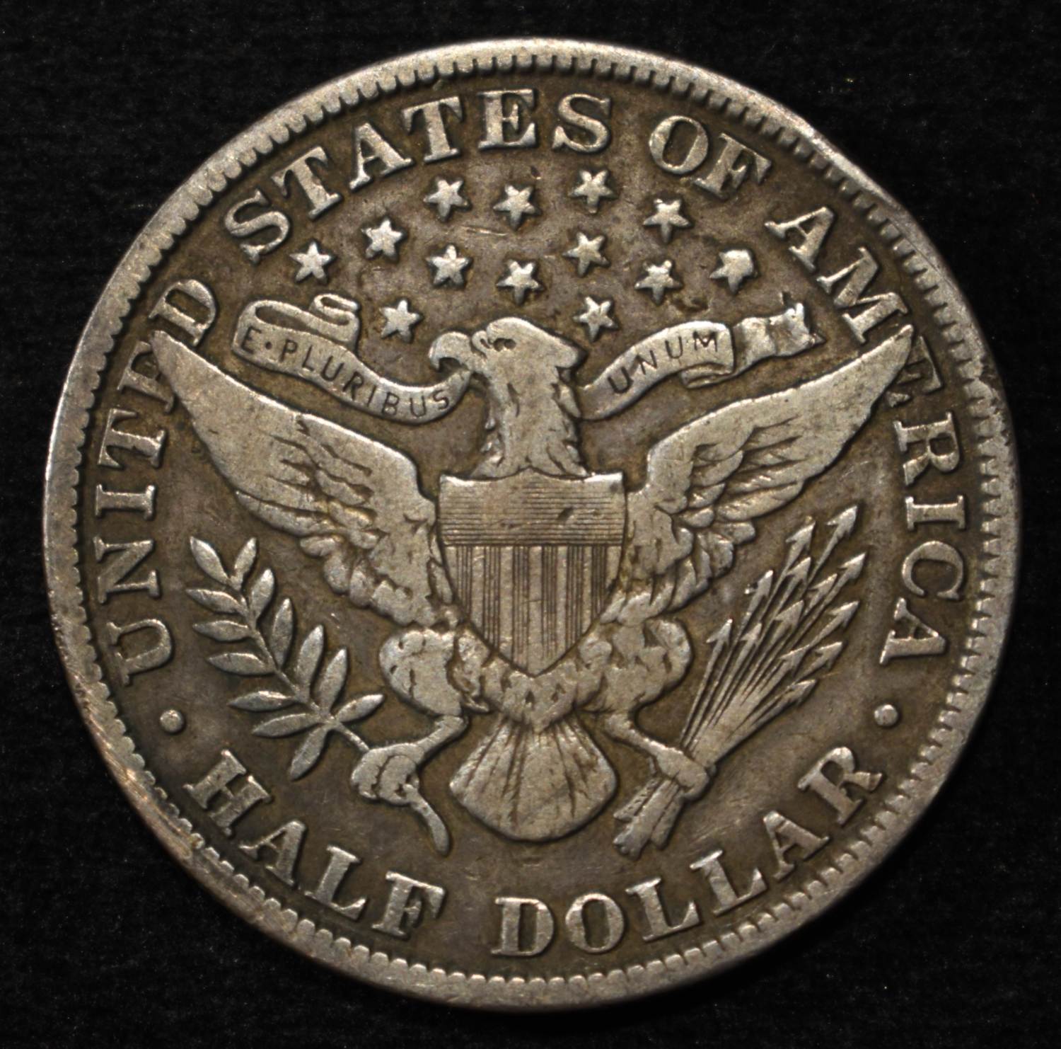 1909 BARBER HALF DOLLAR VF