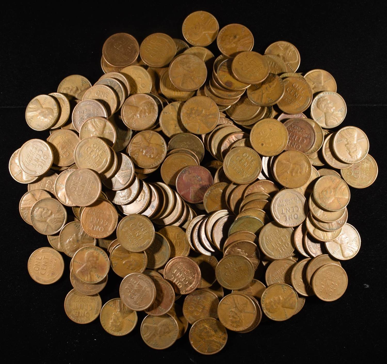 200 "S" MINT WHEAT CENTS