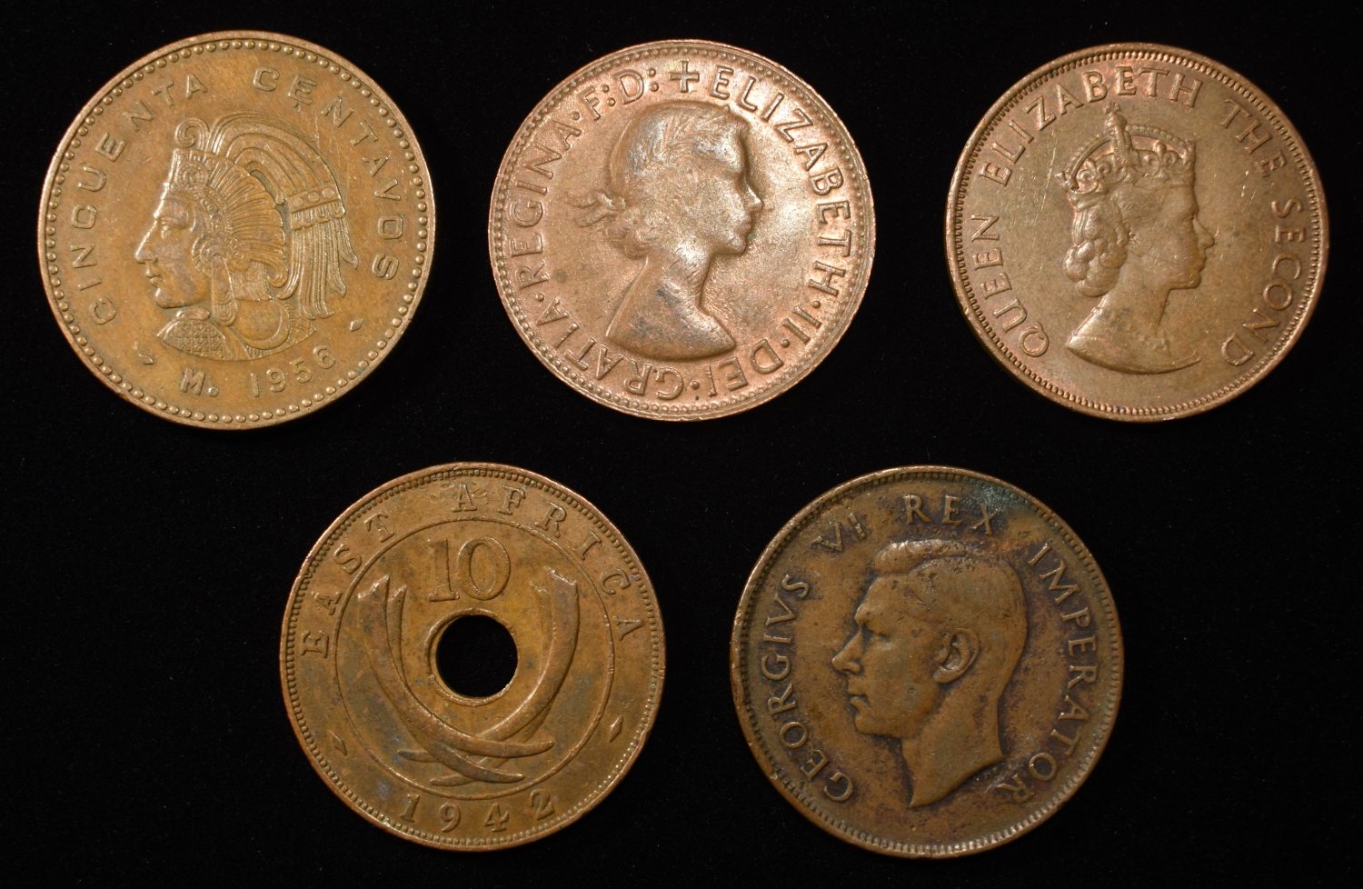 (50) MISC FOREIGN COINS