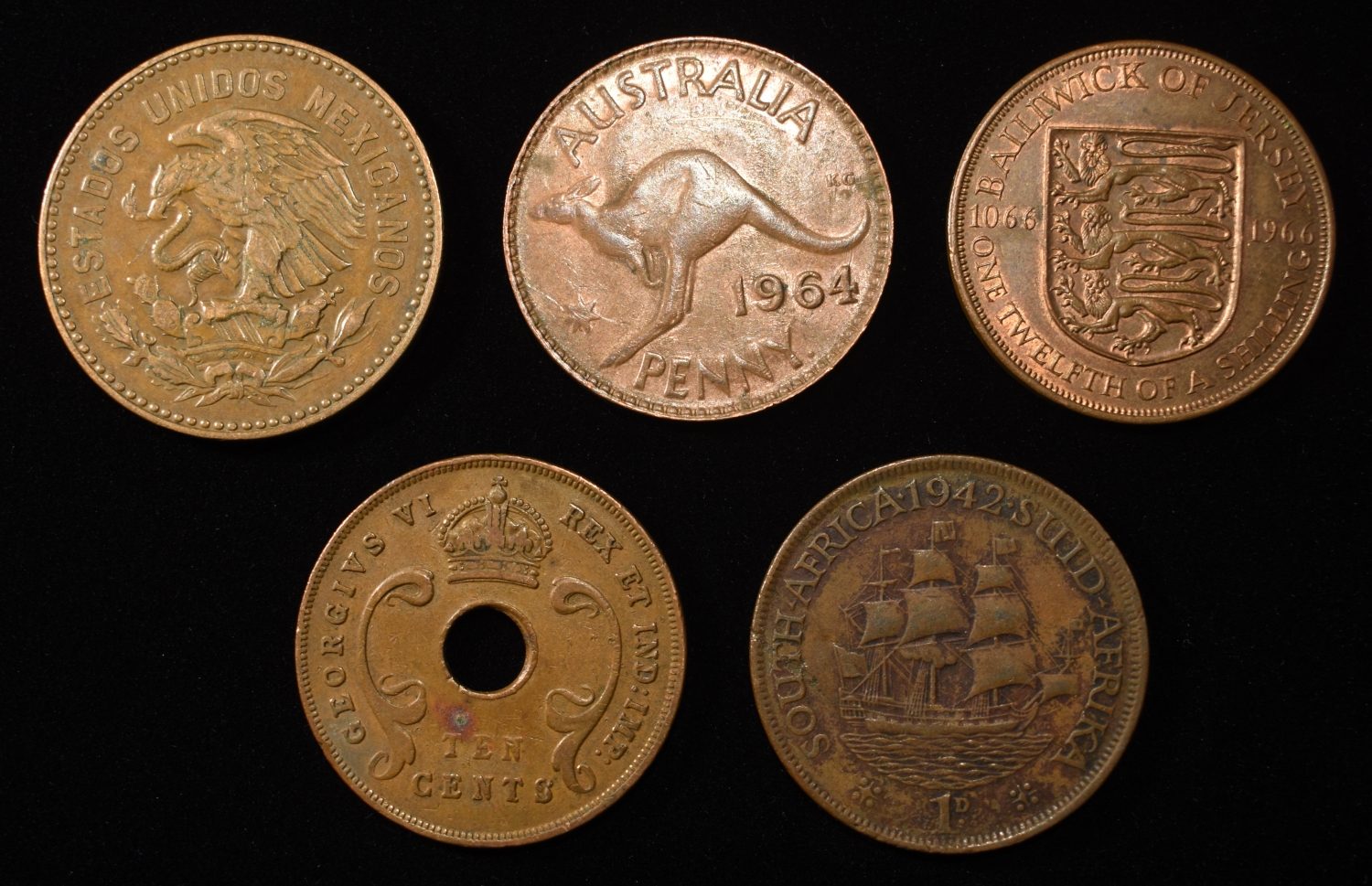 (50) MISC FOREIGN COINS