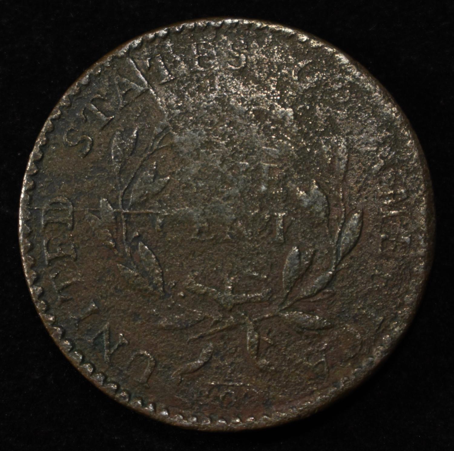 1794 FLOWING HAIR LARGE CENT VF