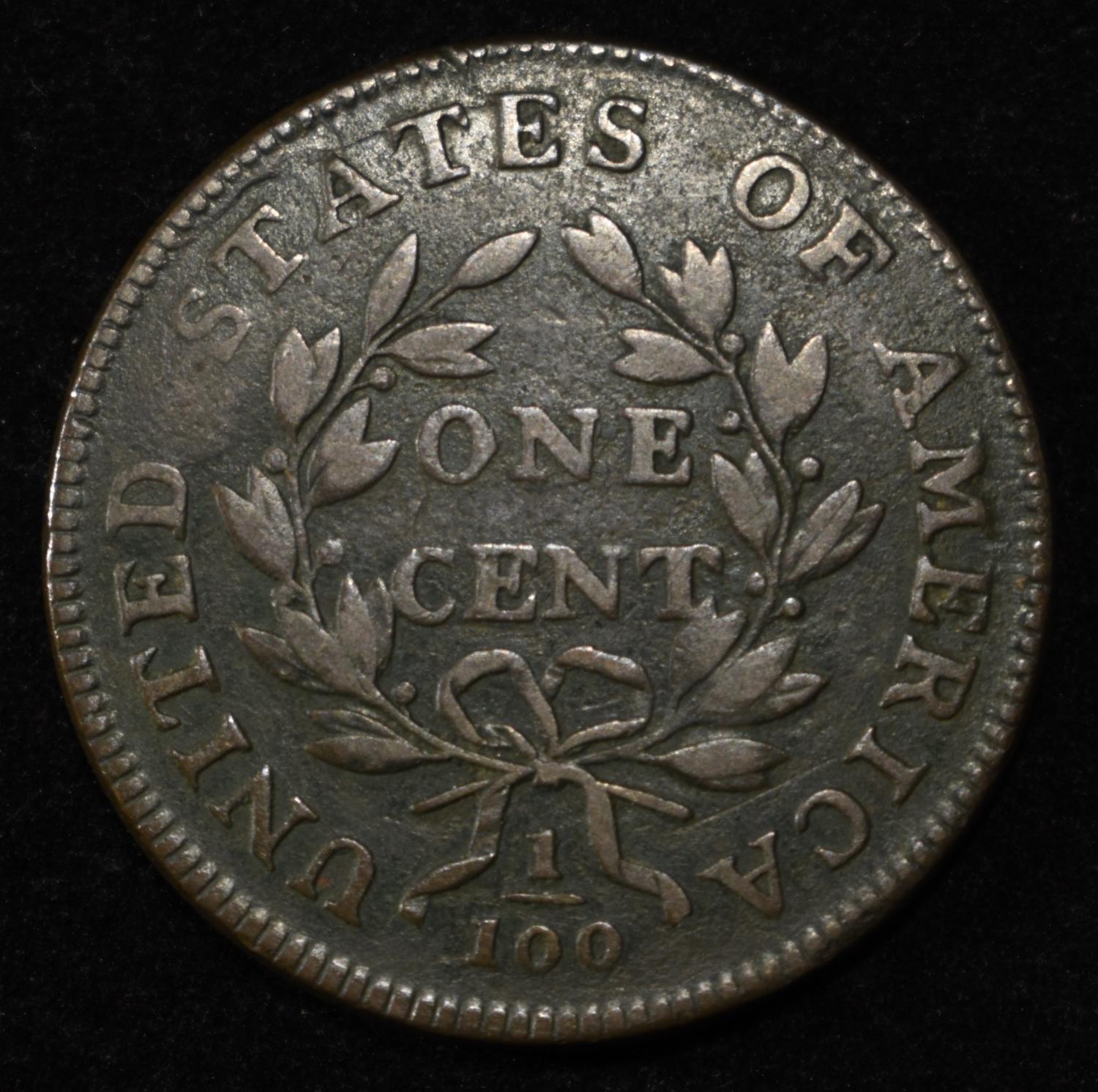 1798 DRAPED BUST LARGE CENT AU