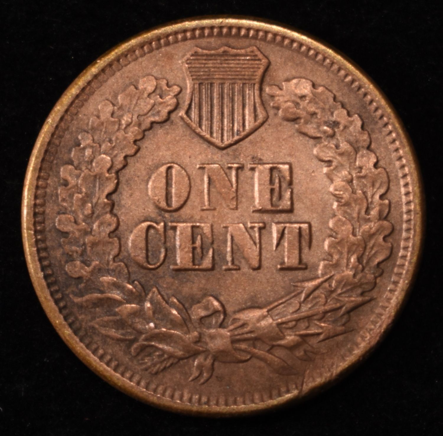 1868 INDIAN HEAD CENT CH BU RD