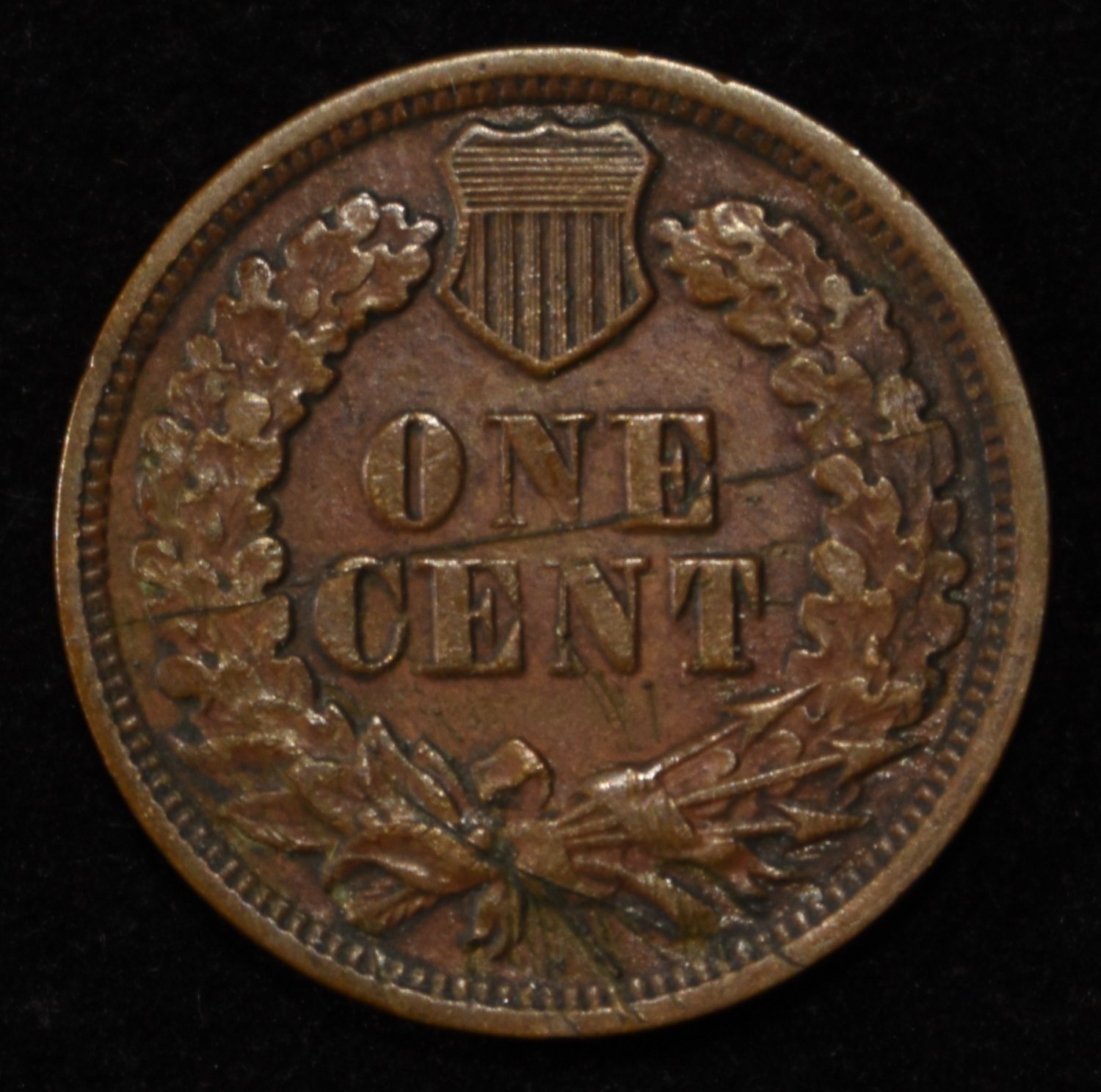 1869 INDIAN HEAD CENT XF