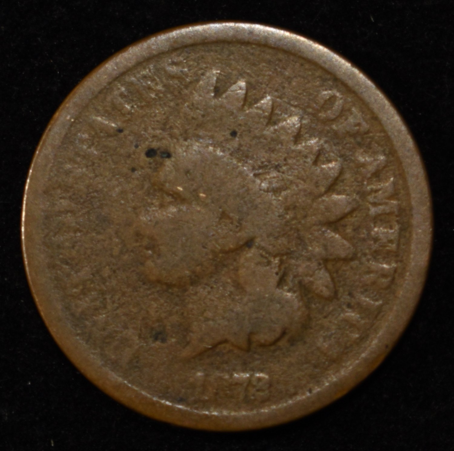 1872 INDIAN HEAD CENT VG/F