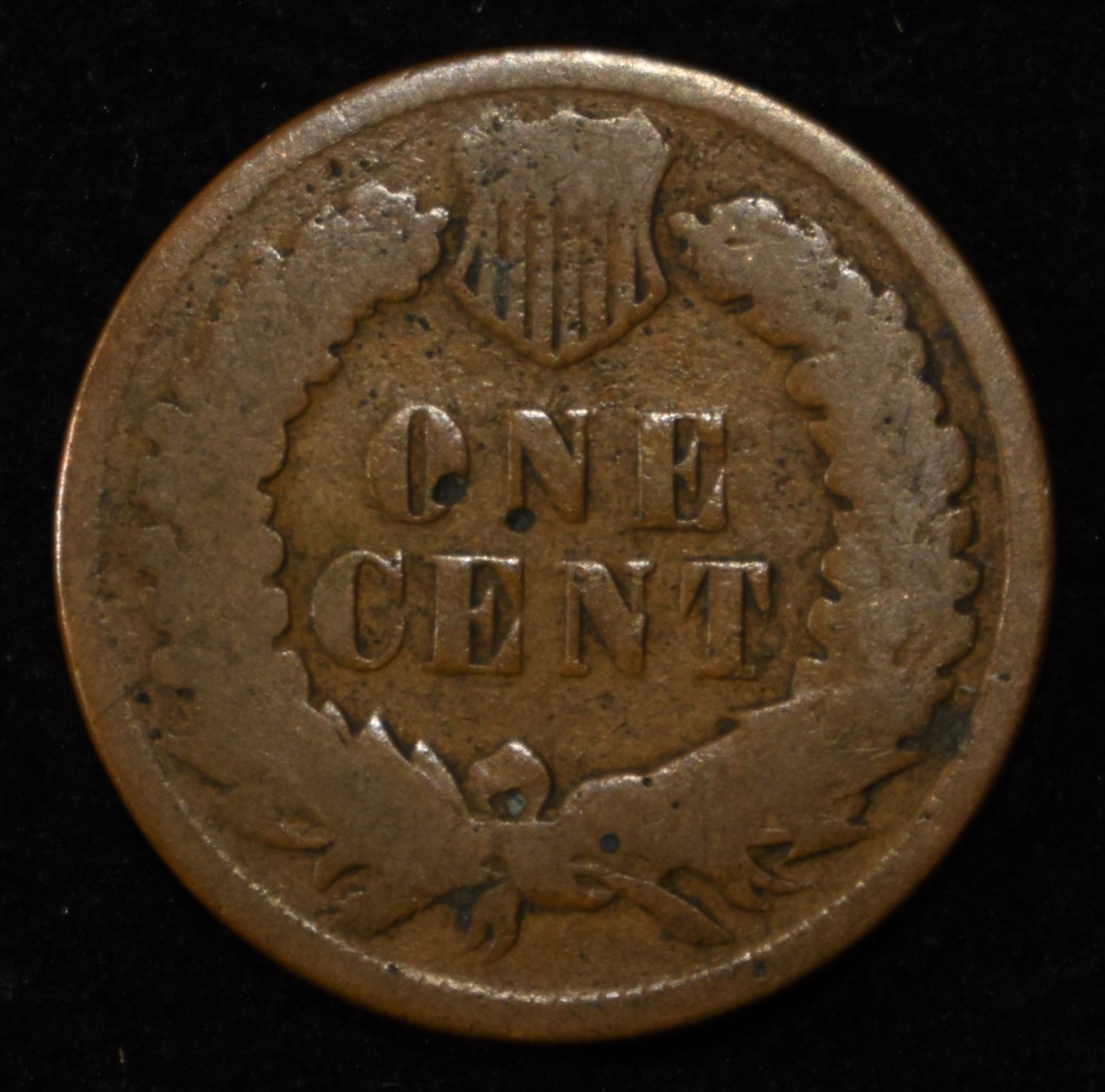 1872 INDIAN HEAD CENT VG/F