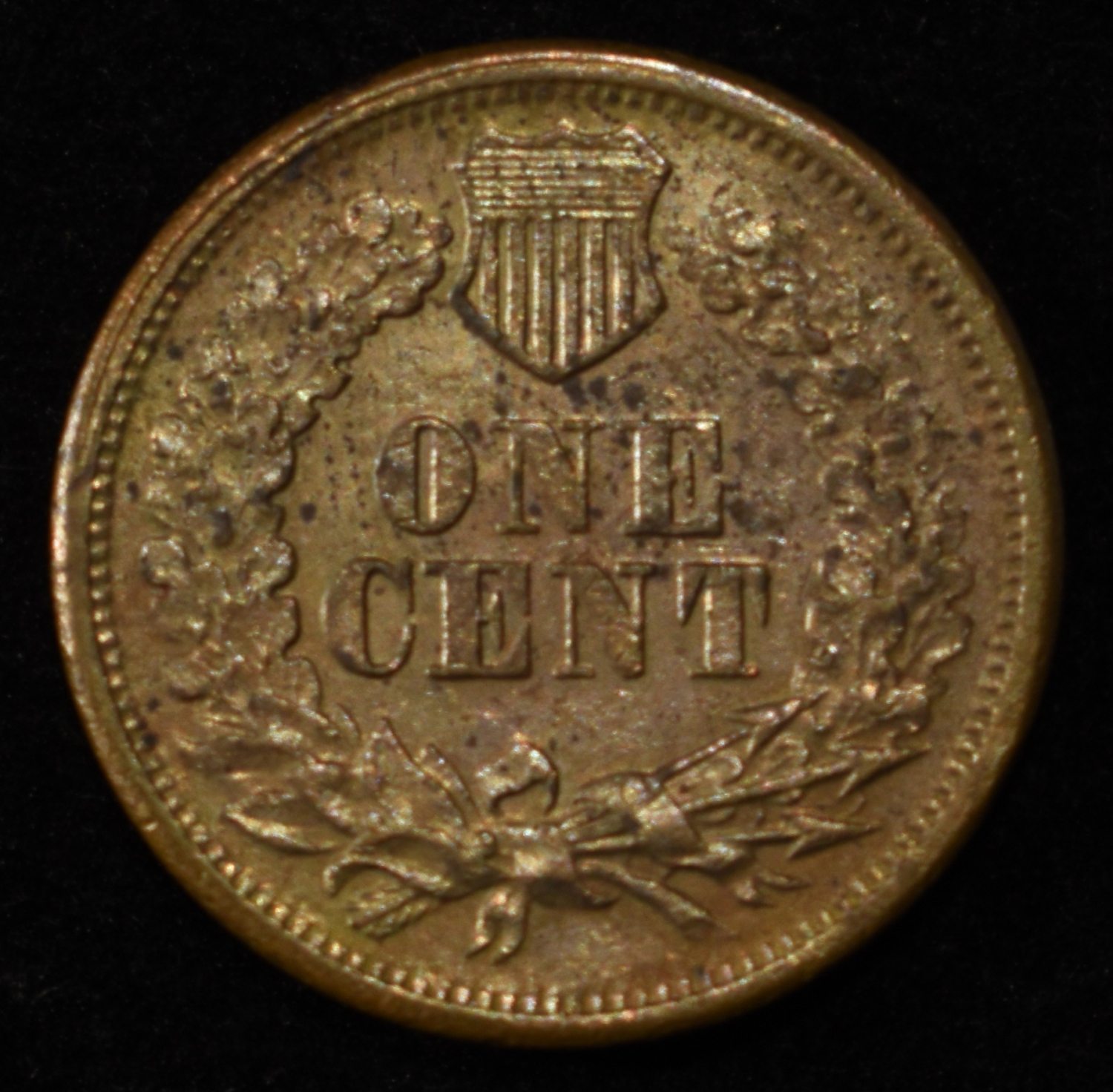 1876 INDIAN HEAD CENT AU