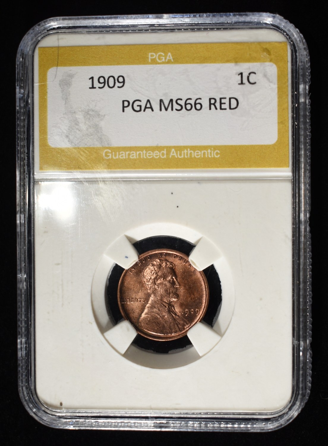 1909 WHEAT CENT PGA SUPERB GEM BU RED