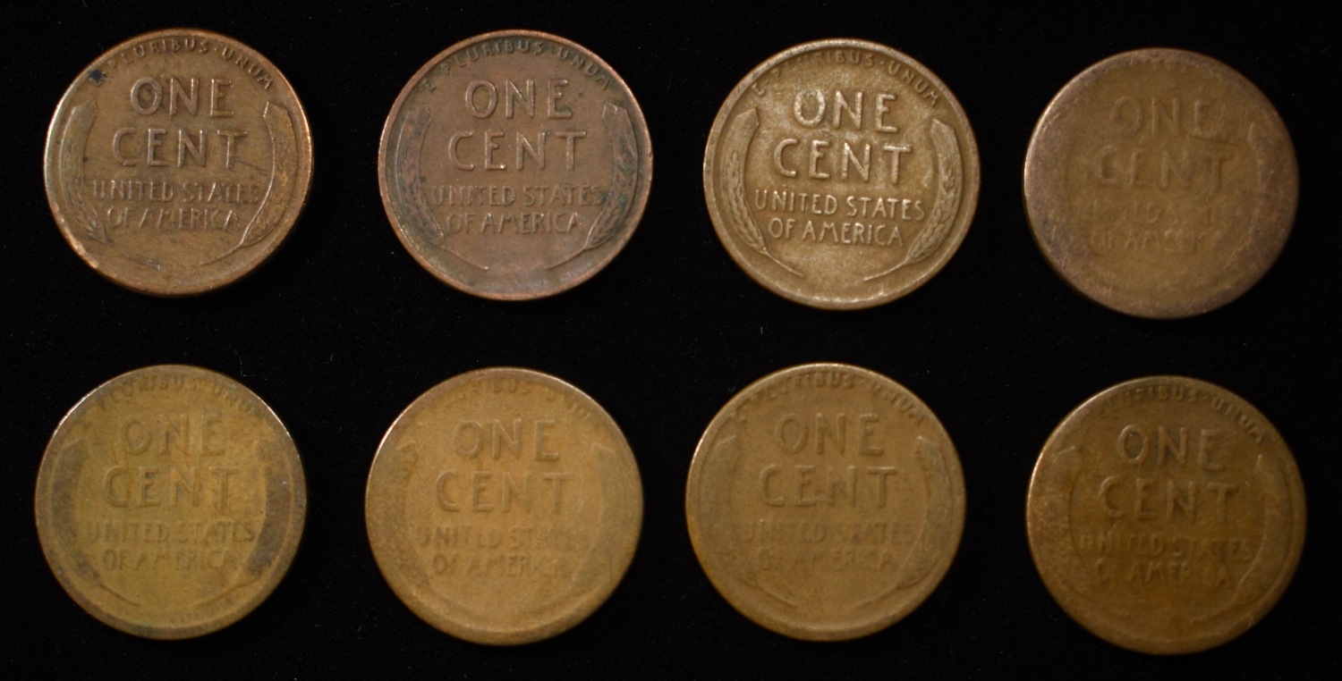 8 NICE EARLY SEMIKEY WHEAT CENTS