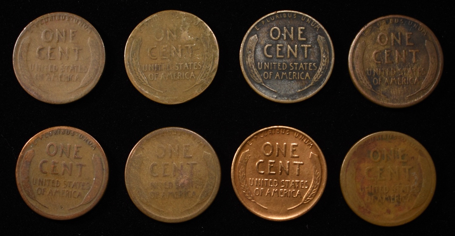 8 NICE EARLY SEMIKEY WHEAT CENTS