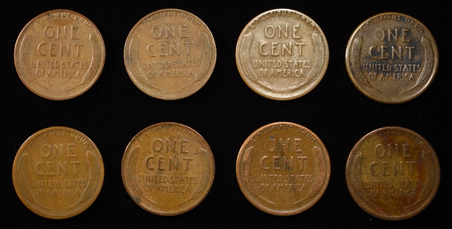 8 NICE EARLY SEMIKEY WHEAT CENTS