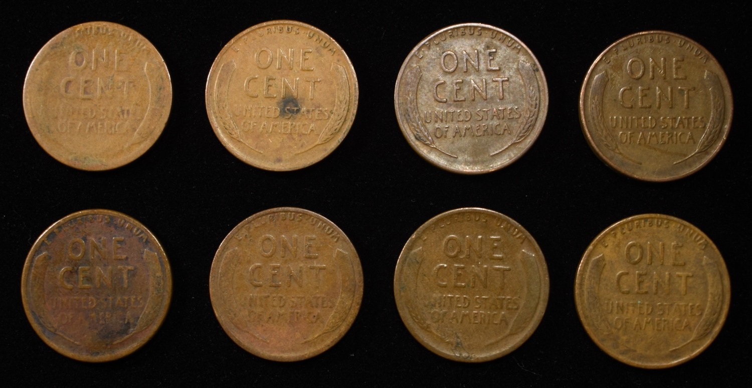 8 NICE EARLY SEMIKEY WHEAT CENTS