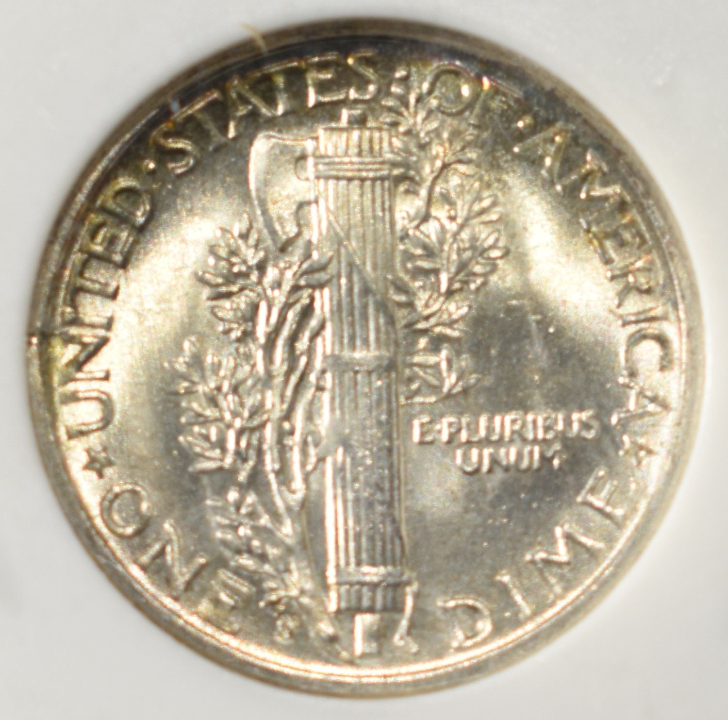 1945-S MERCURY DIME PCI SUPERB GEM BU