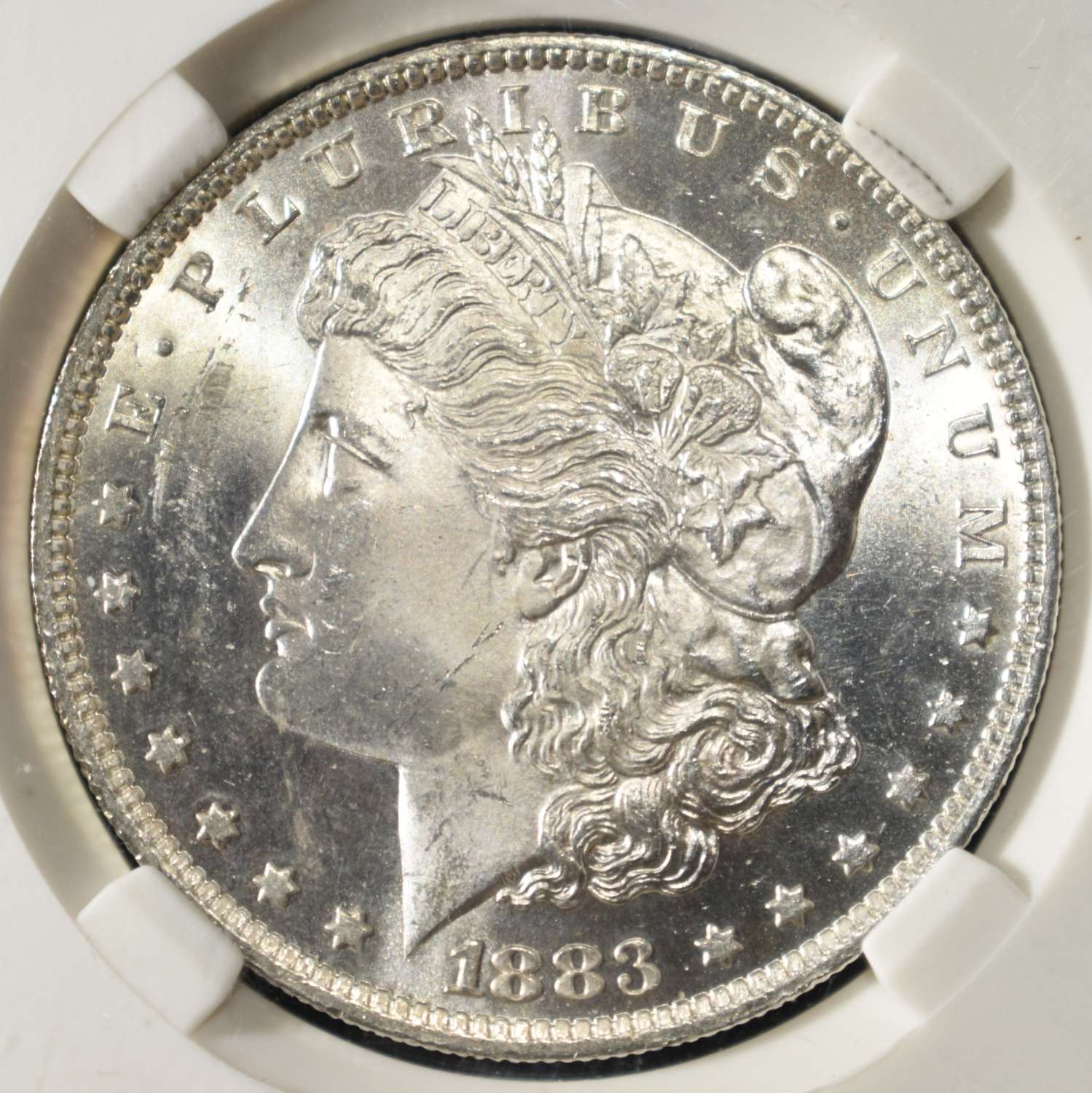 1883-O MORGAN DOLLAR PGA SUPERB GEM BU