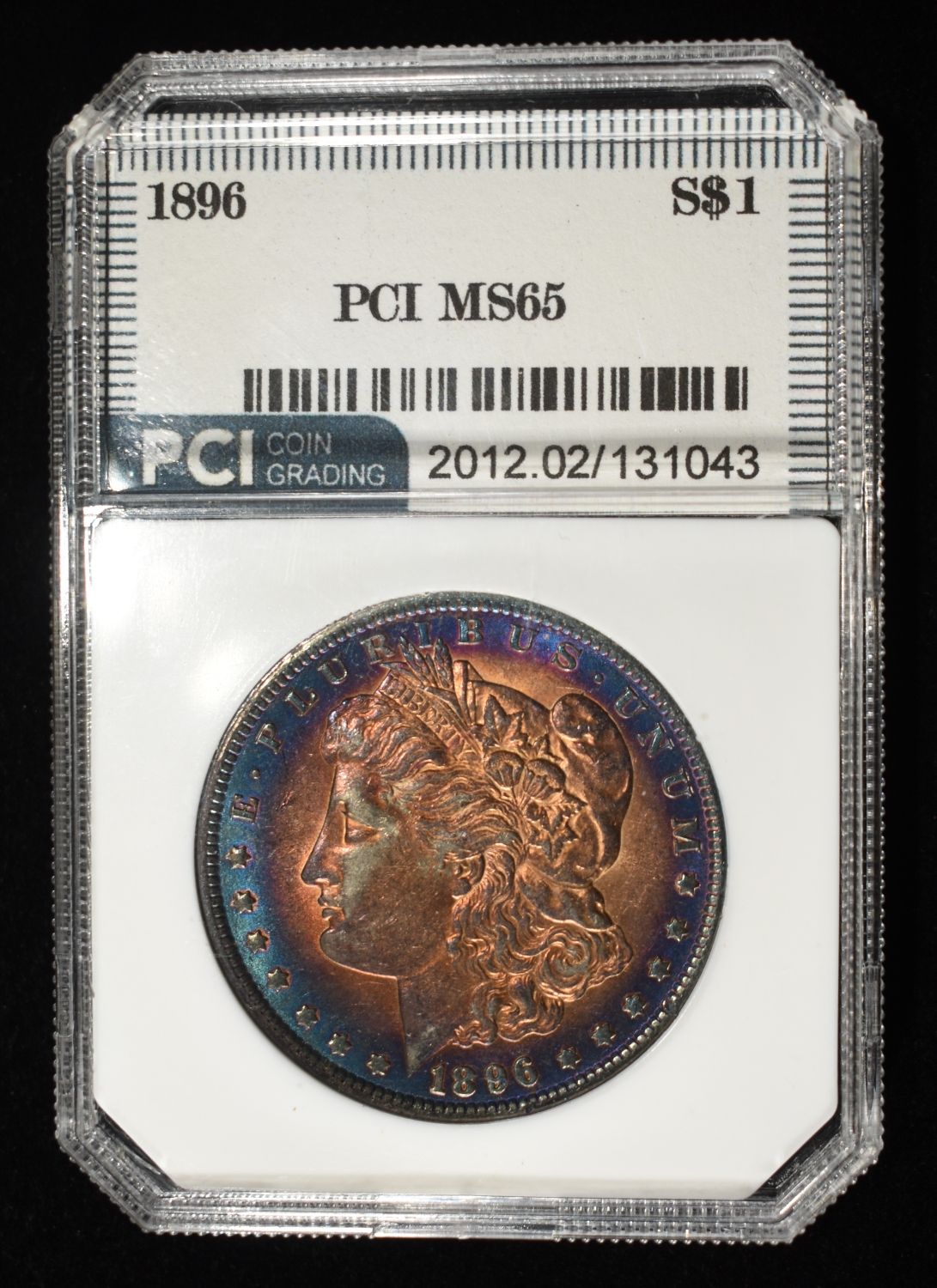 1896 MORGAN DOLLAR PCI GEM BU