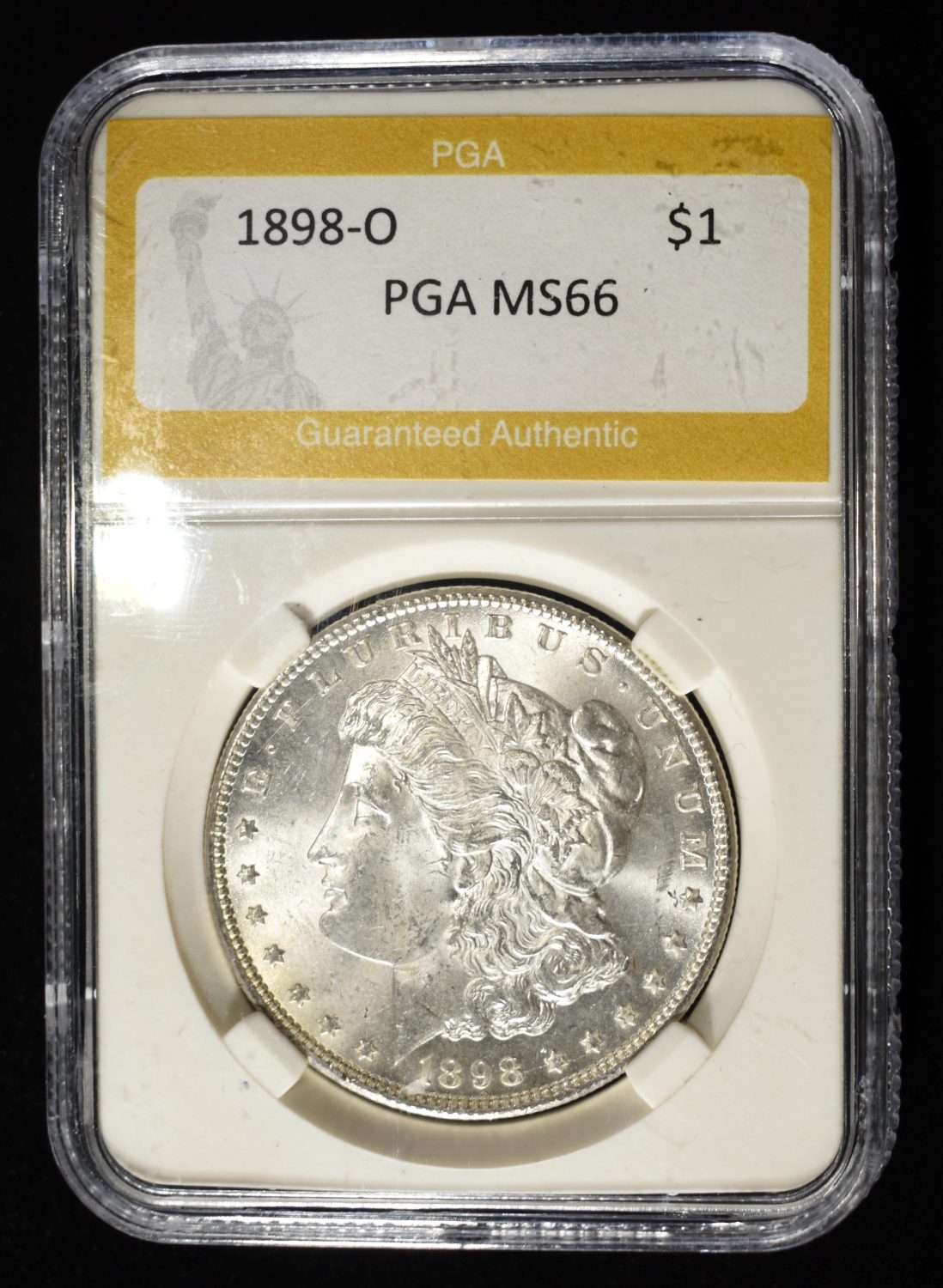 1898-O MORGAN DOLLAR PGA SUPERB GEM BU