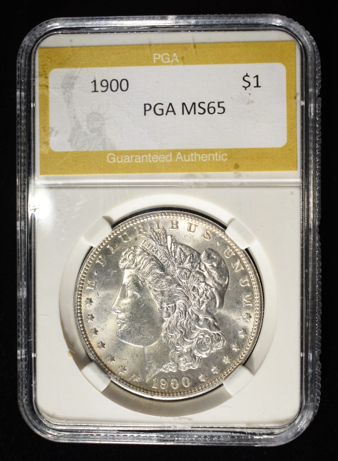 1900 MORGAN DOLLAR PGA GEM BU