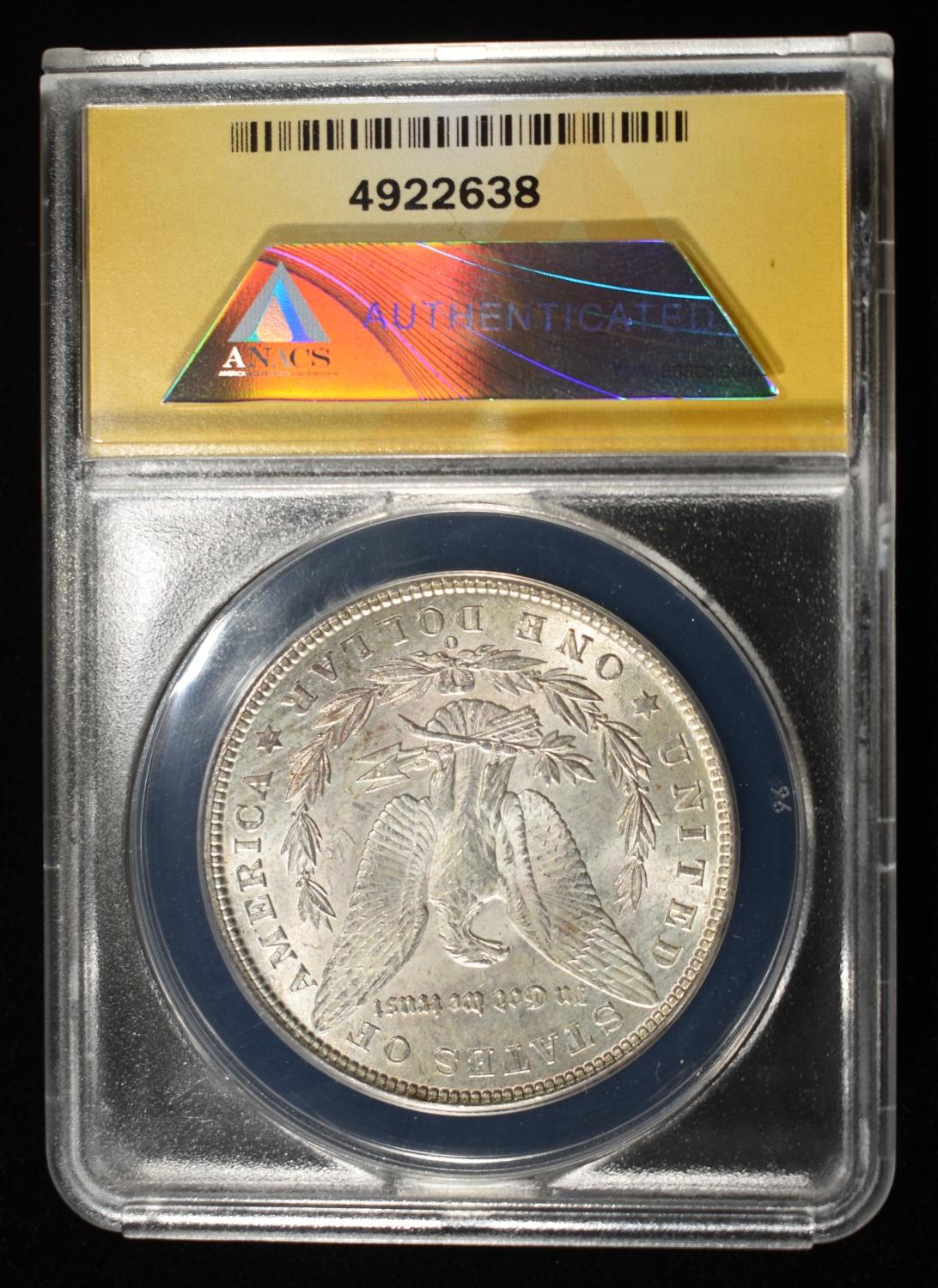 1902-O MORGAN DOLLAR MS 60 DETAILS CLEANED ANACS