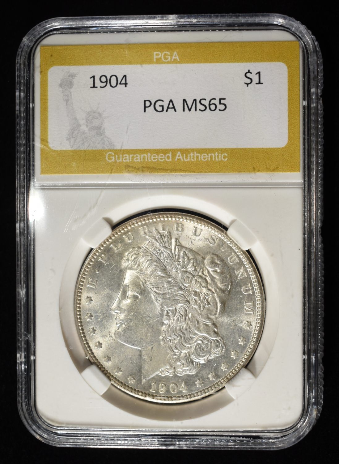1904 MORGAN DOLLAR PGA GEM BU