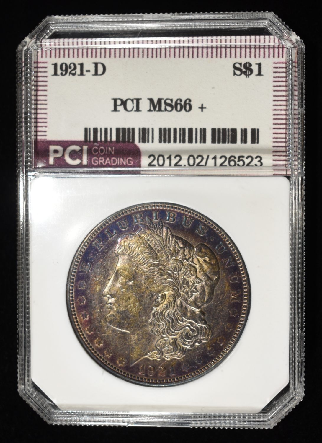 1921-D MORGAN DOLLAR PCI SUPERB GEM BU