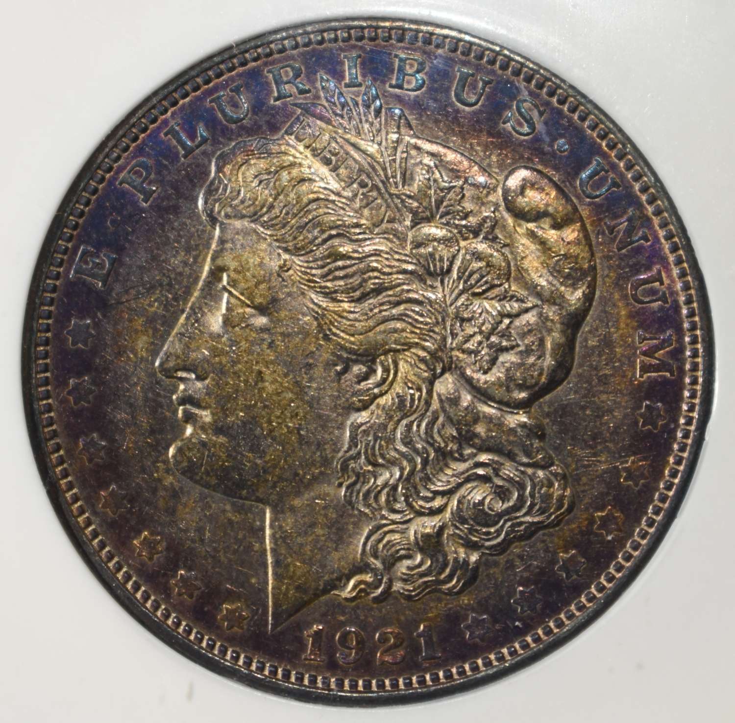 1921-D MORGAN DOLLAR PCI SUPERB GEM BU
