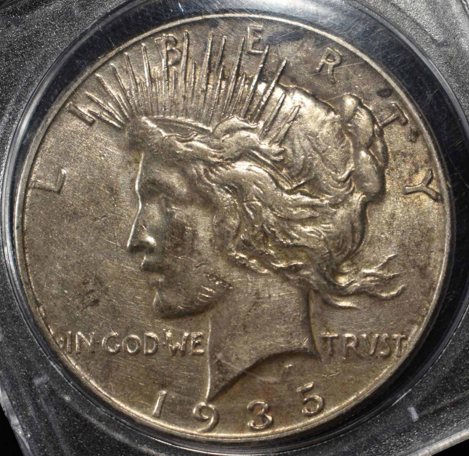 1935 PEACE DOLLAR NO-FEATHERS