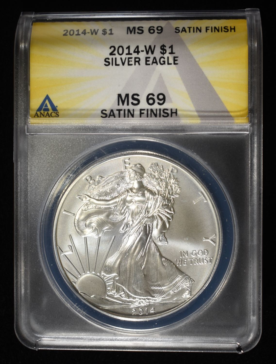 2014-W AMERICAN SILVER EAGLE MS 69 ANACS