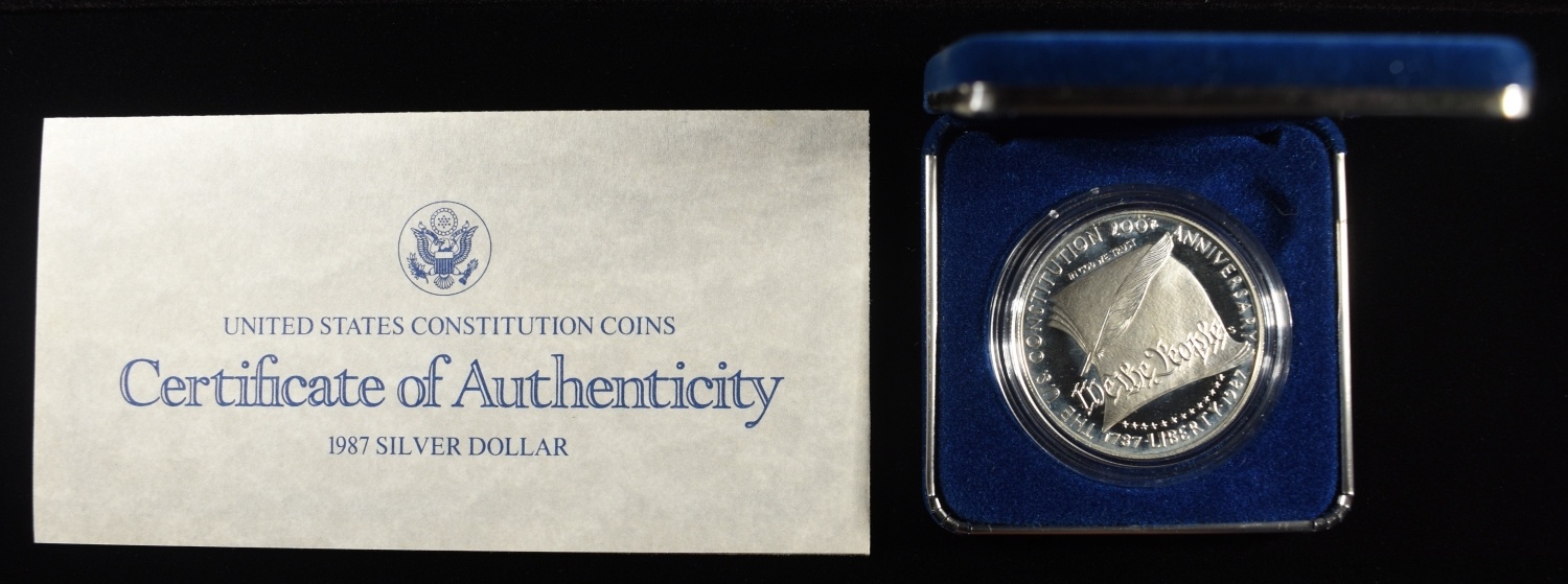 1987-S $1 COMMEM CONSTITUTION