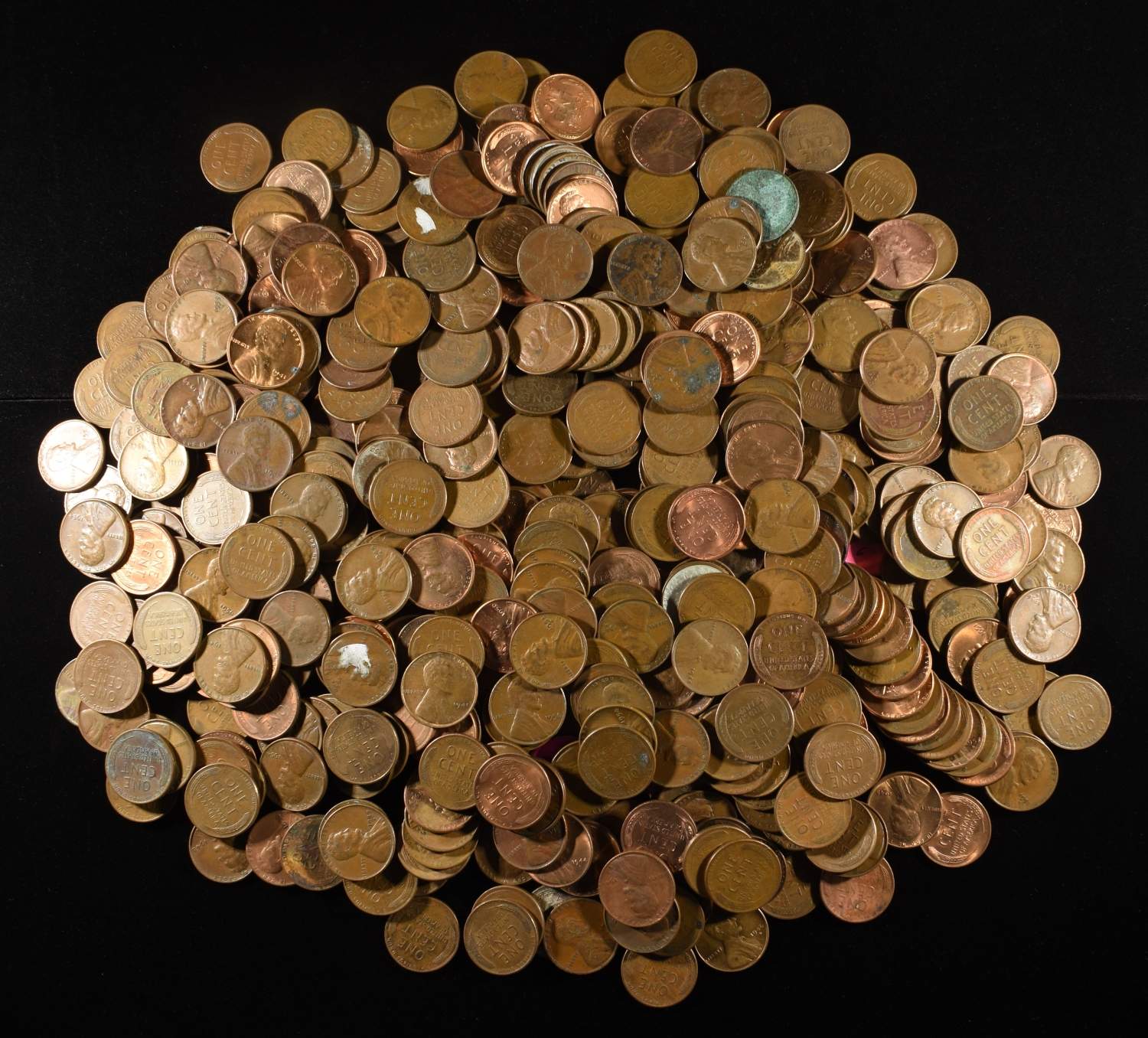 (500) 40'S & 50'S WHEAT CENTS